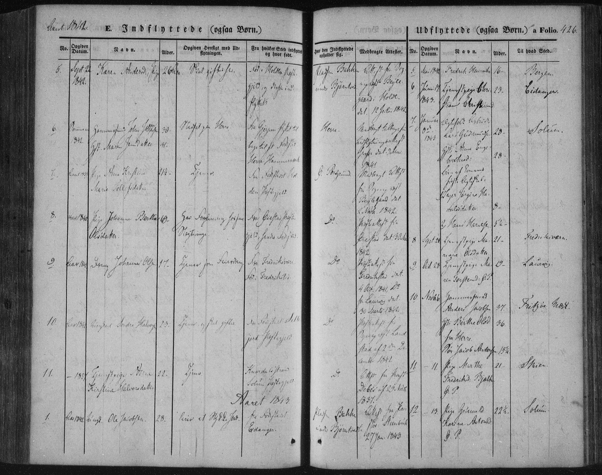 Porsgrunn kirkebøker , SAKO/A-104/F/Fa/L0006: Parish register (official) no. 6, 1841-1857, p. 426