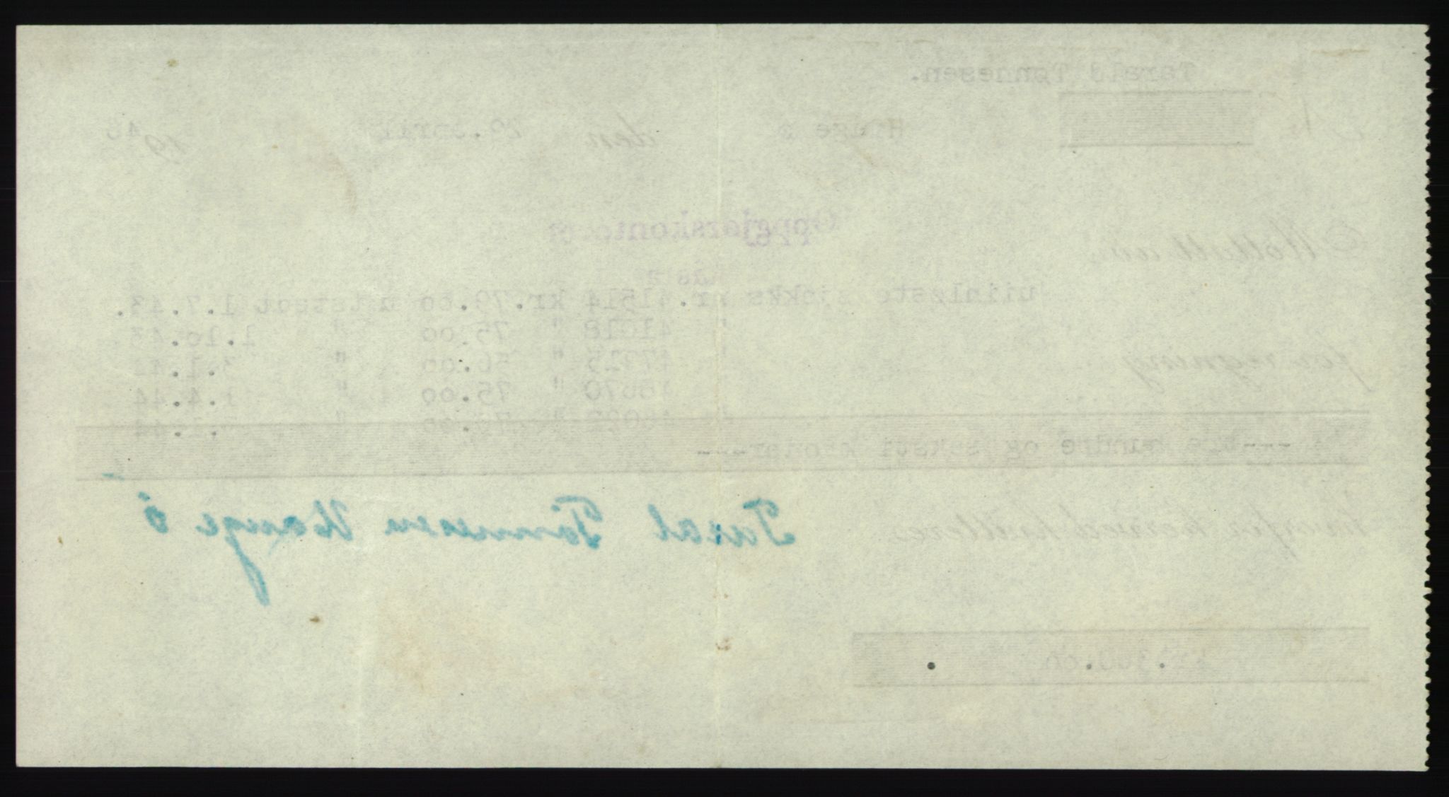 Forsvarsdepartementet, 10. kontor / Oppgjørskontoret, AV/RA-RAFA-1225/D/Db/L0180: Lista oppgjørskontor, 1942-1952, p. 2082