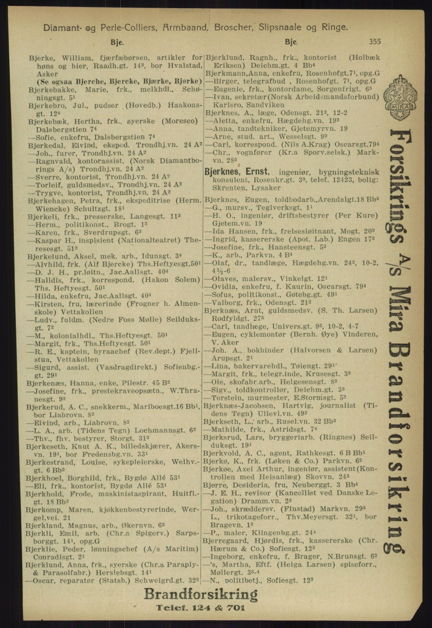 Kristiania/Oslo adressebok, PUBL/-, 1918, p. 380