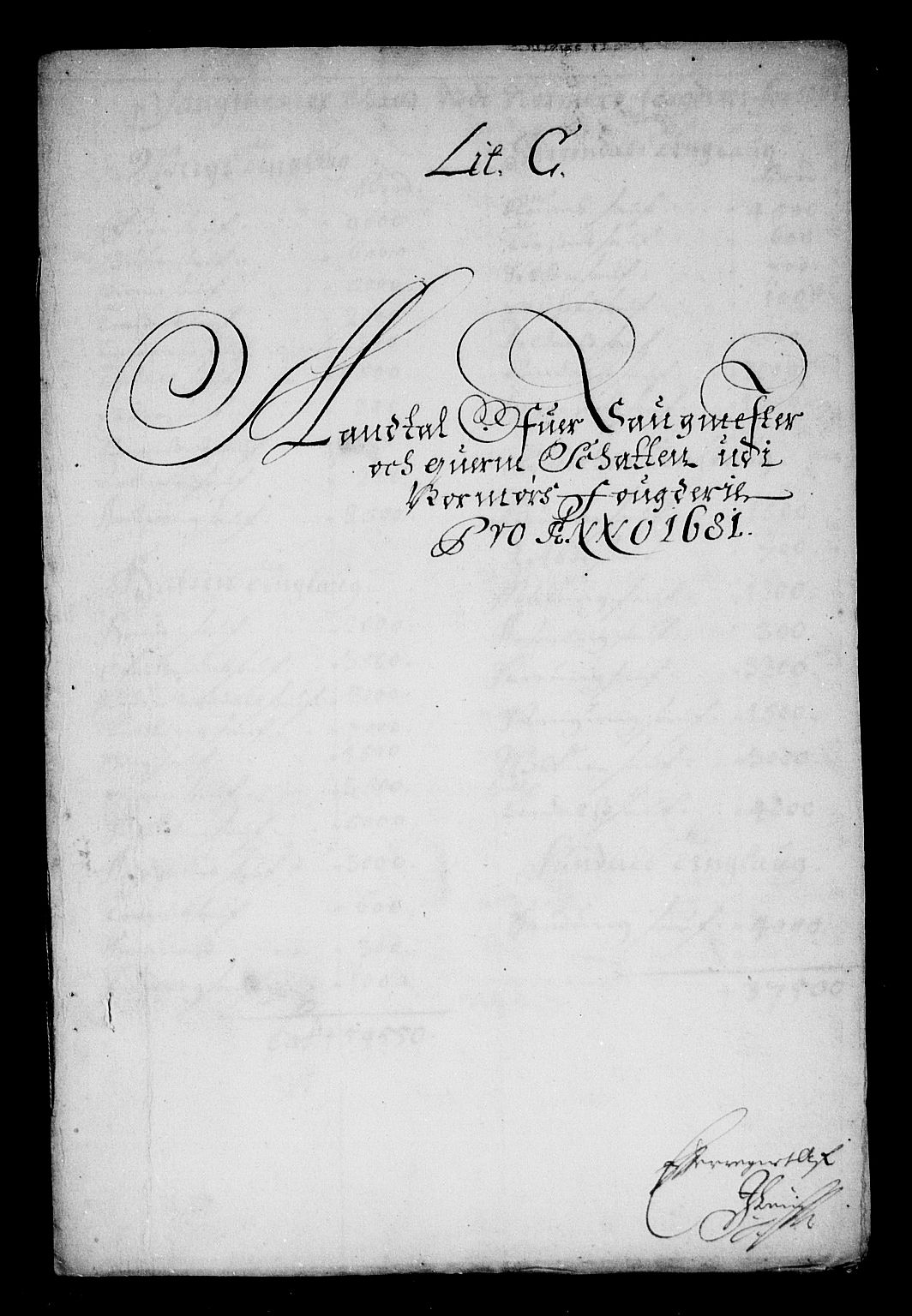 Rentekammeret inntil 1814, Reviderte regnskaper, Stiftamtstueregnskaper, Trondheim stiftamt og Nordland amt, AV/RA-EA-6044/R/Rf/L0065: Trondheim stiftamt, 1681