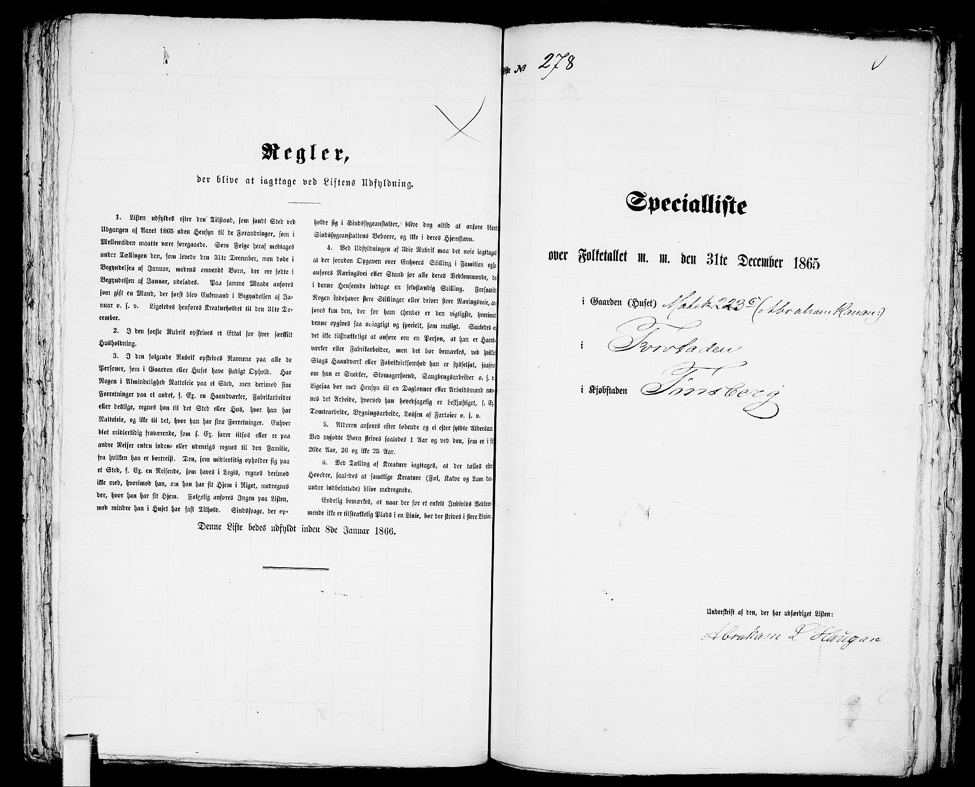 RA, 1865 census for Tønsberg, 1865, p. 598