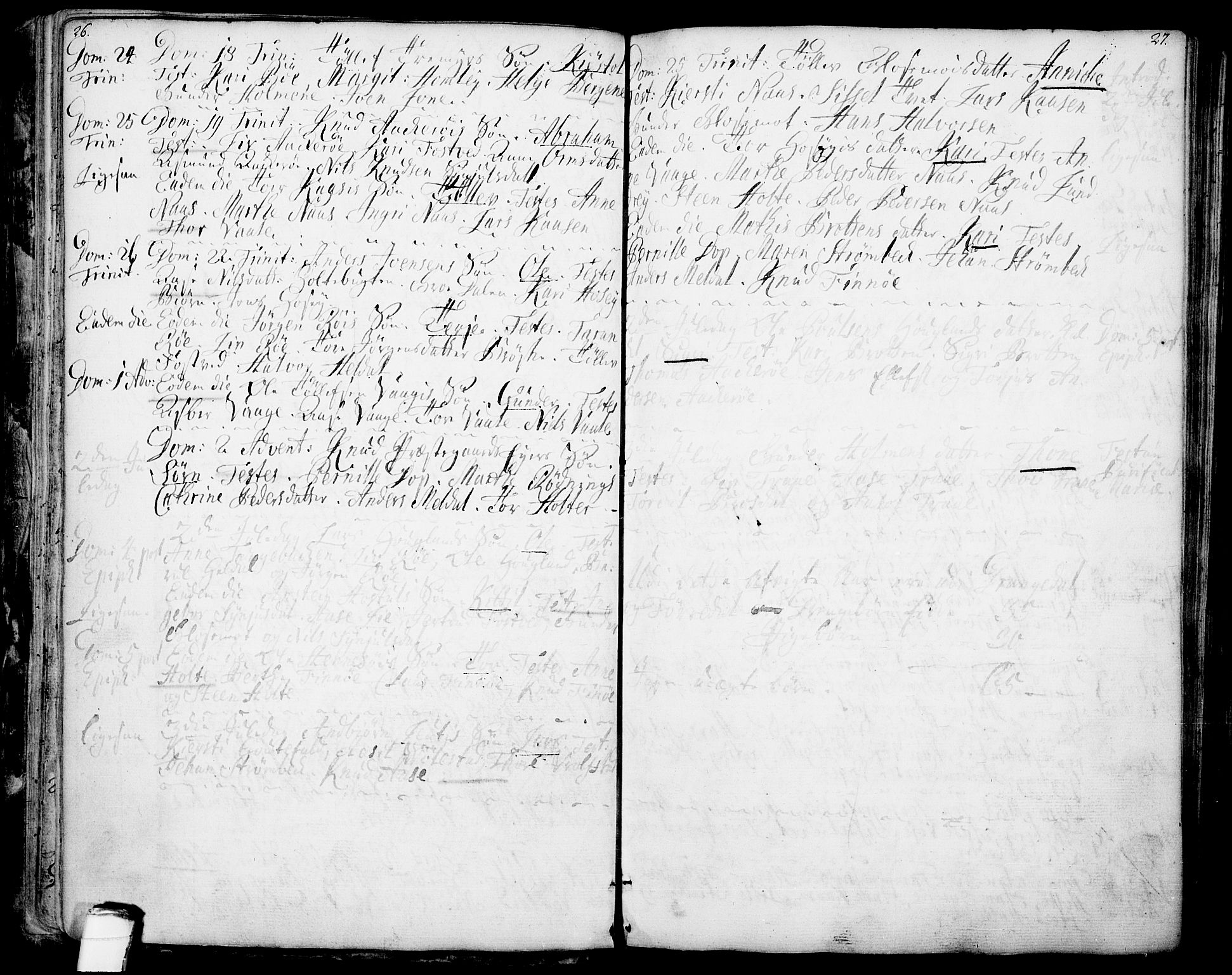 Drangedal kirkebøker, SAKO/A-258/F/Fa/L0001: Parish register (official) no. 1, 1697-1767, p. 26-27