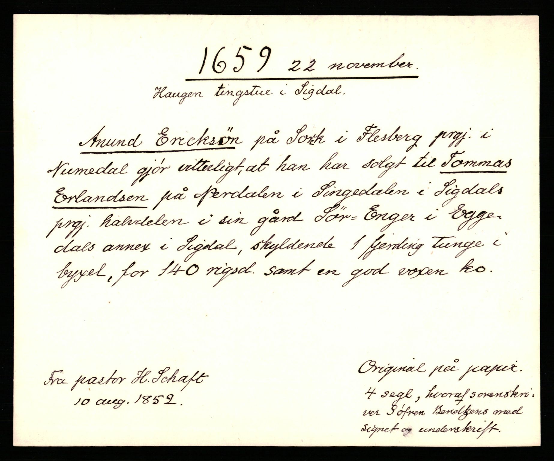 Riksarkivets diplomsamling, AV/RA-EA-5965/F35/F35b/L0010: Riksarkivets diplomer, seddelregister, 1656-1670, p. 215