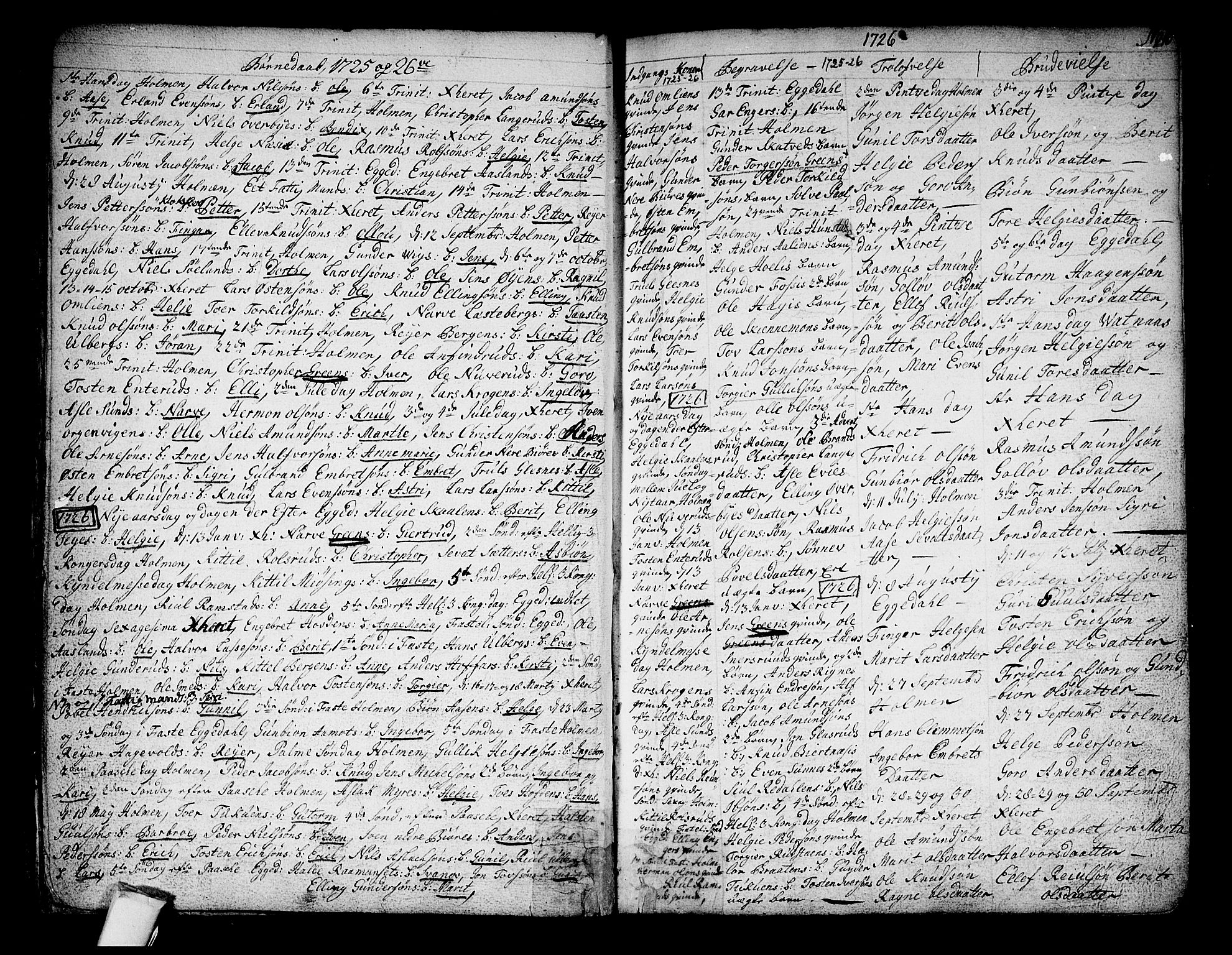 Sigdal kirkebøker, SAKO/A-245/F/Fa/L0001: Parish register (official) no. I 1, 1722-1777, p. 10