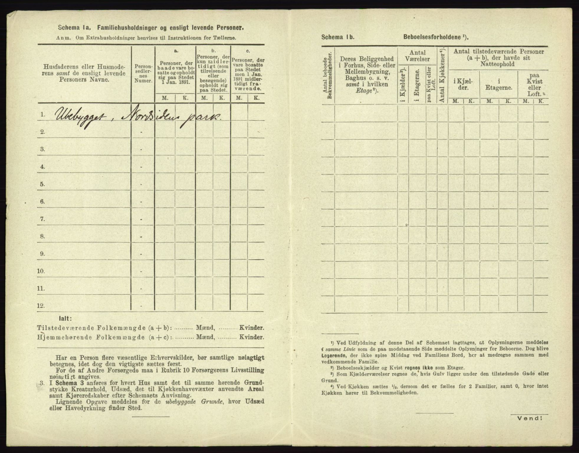 RA, 1891 census for 0101 Fredrikshald, 1891, p. 1245