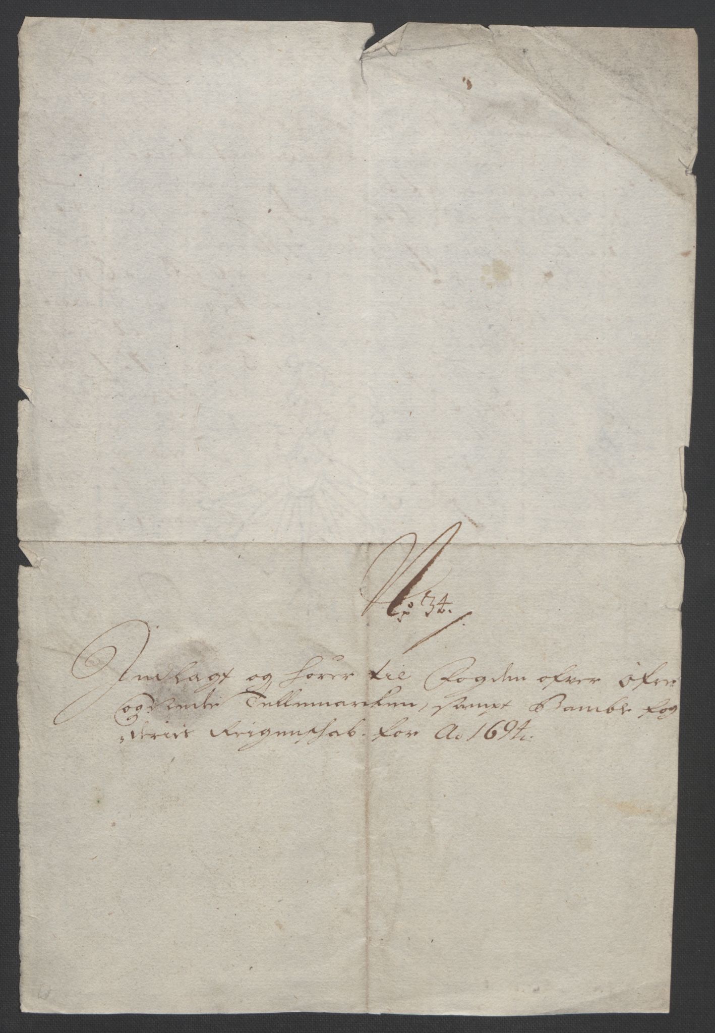 Rentekammeret inntil 1814, Reviderte regnskaper, Fogderegnskap, RA/EA-4092/R36/L2092: Fogderegnskap Øvre og Nedre Telemark og Bamble, 1694, p. 271