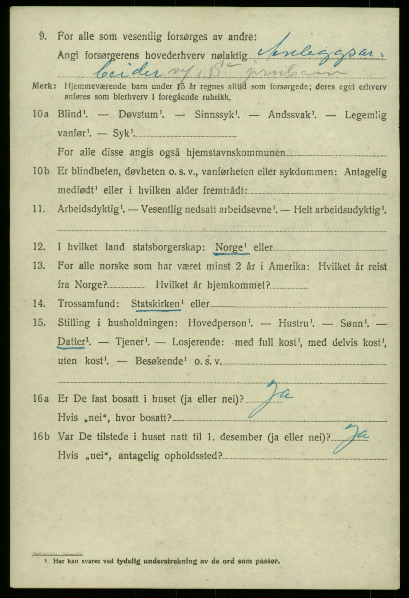 SAB, 1920 census for Samnanger, 1920, p. 3520