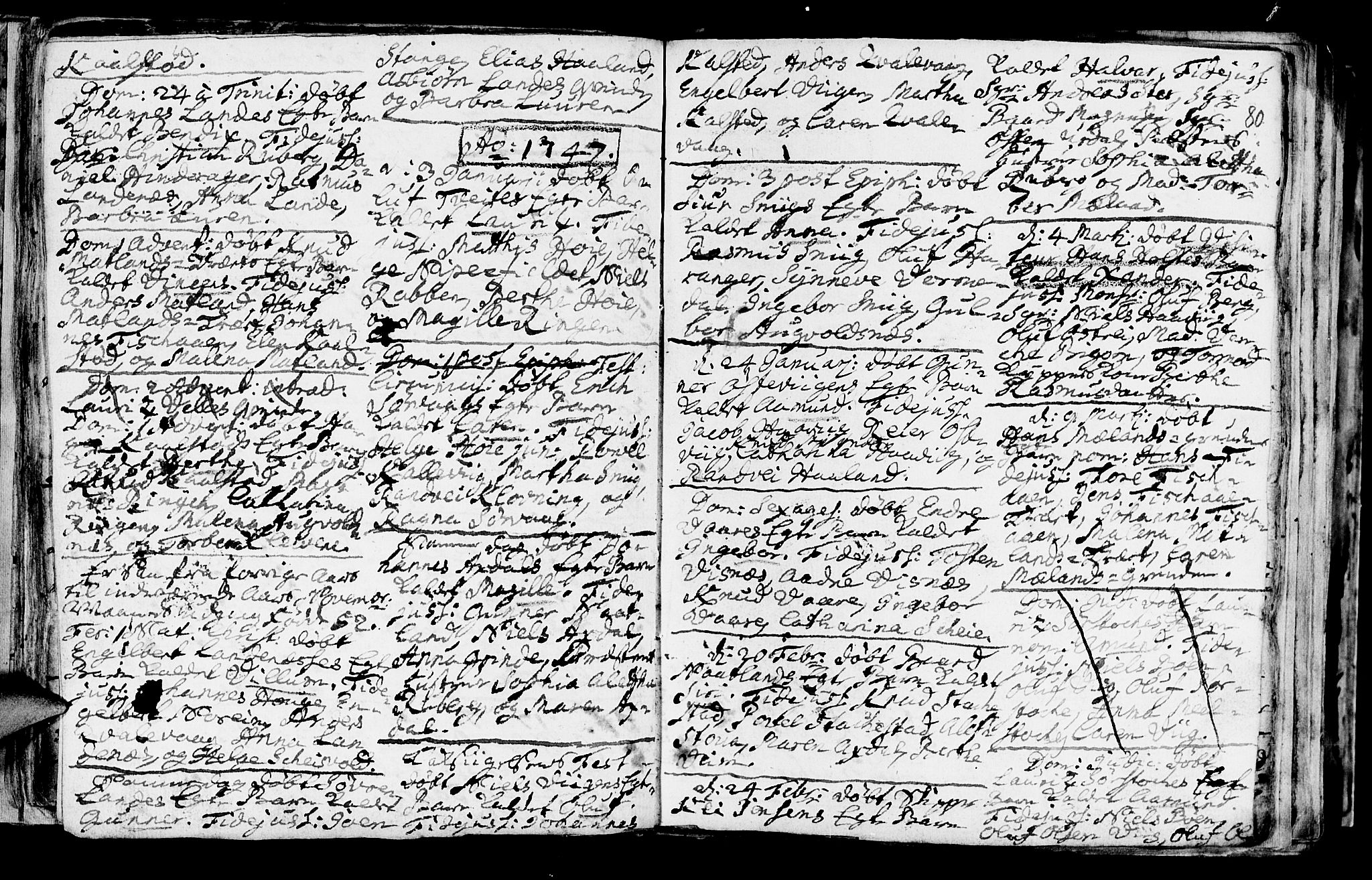 Avaldsnes sokneprestkontor, AV/SAST-A -101851/H/Ha/Haa/L0001: Parish register (official) no. A 1, 1711-1764, p. 80