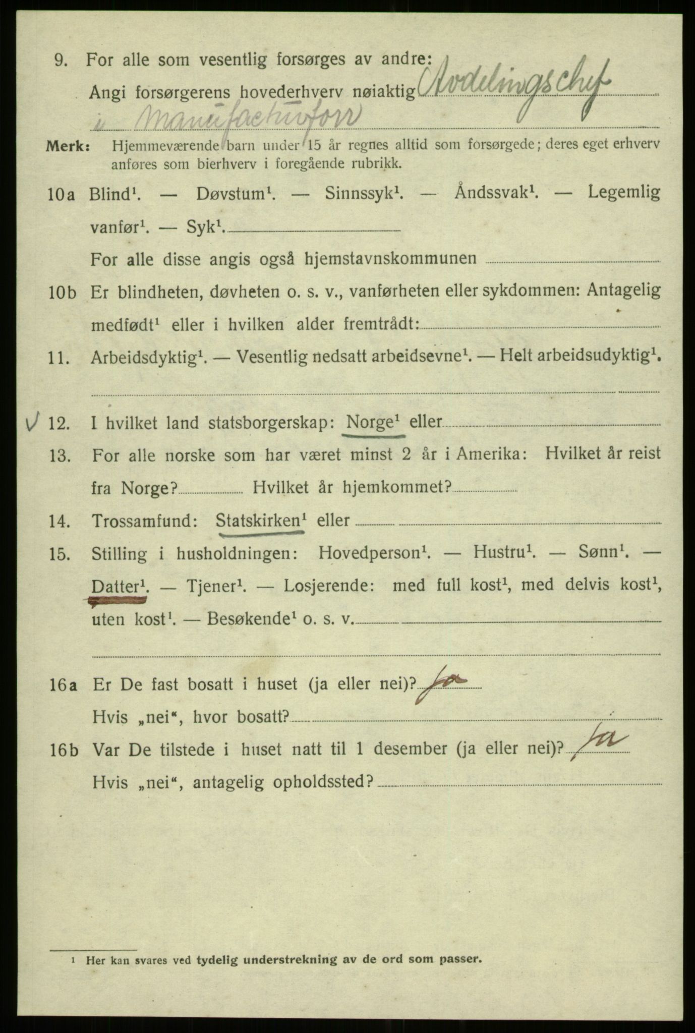 SAB, 1920 census for Bergen, 1920, p. 110372