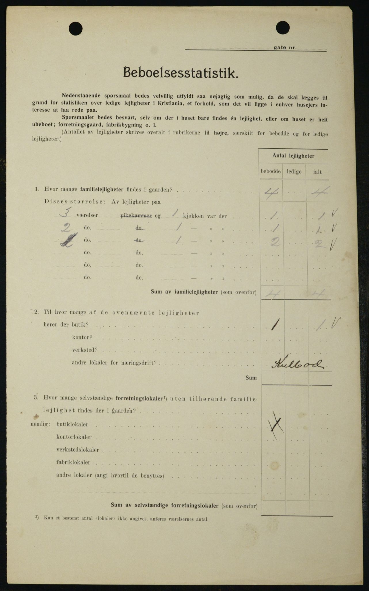 OBA, Municipal Census 1909 for Kristiania, 1909, p. 88582