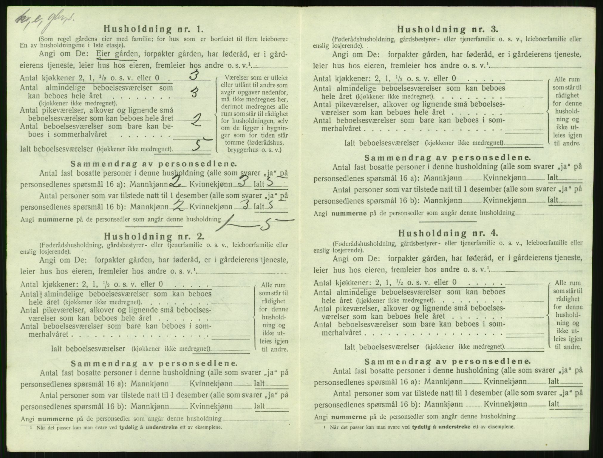 SAT, 1920 census for Giske, 1920, p. 413