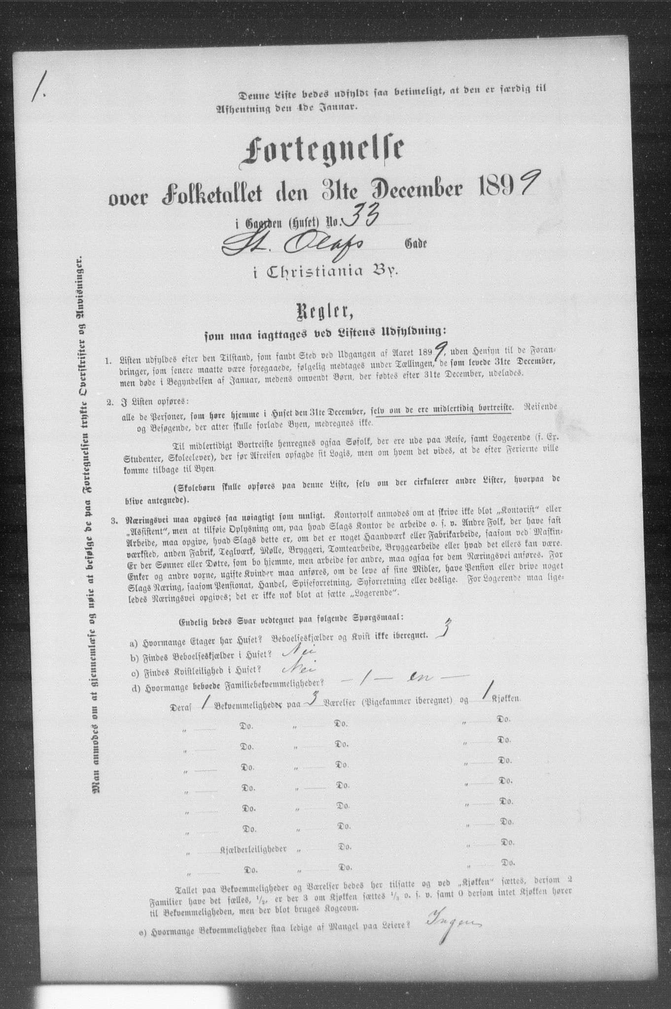 OBA, Municipal Census 1899 for Kristiania, 1899, p. 11669