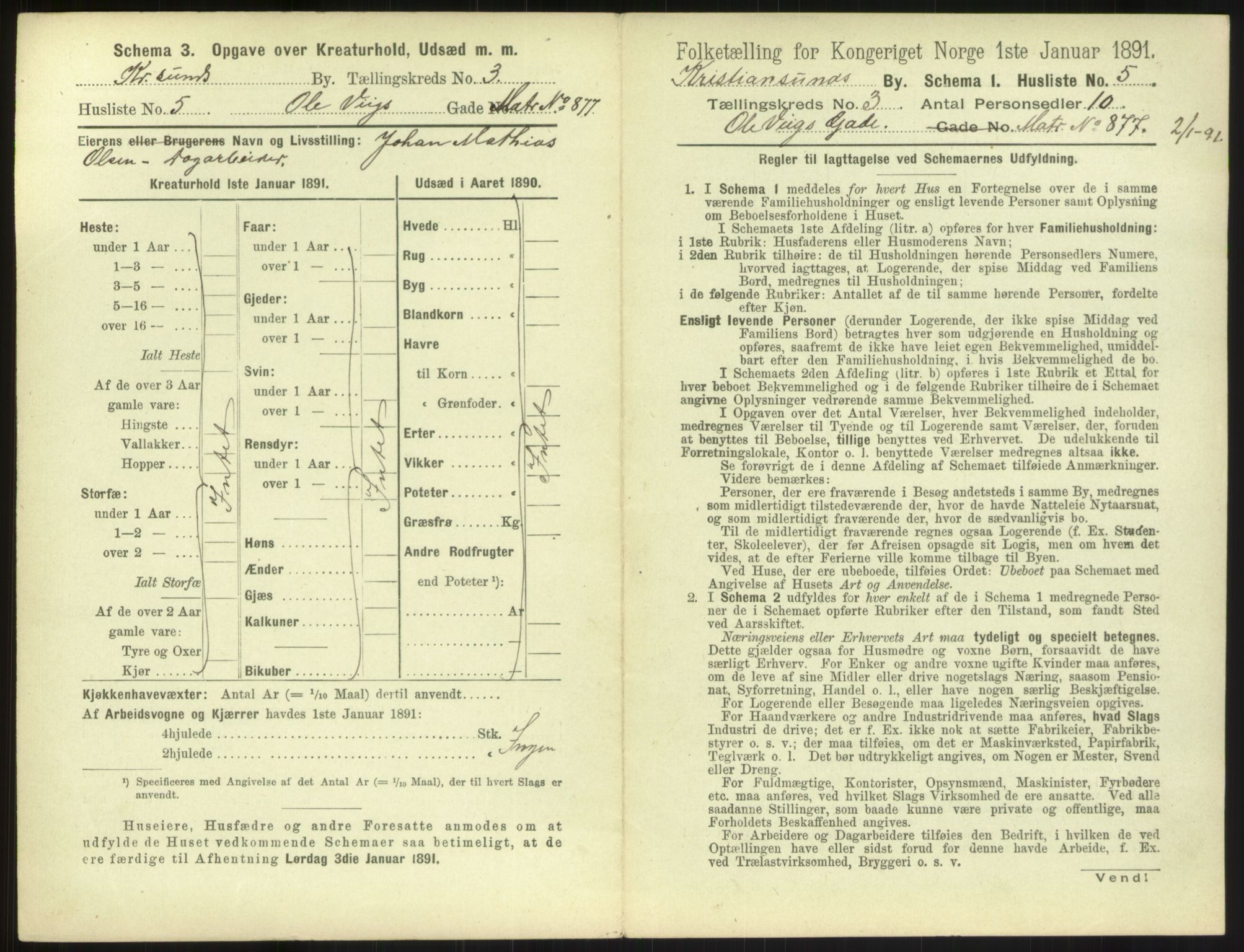 RA, 1891 census for 1503 Kristiansund, 1891, p. 218