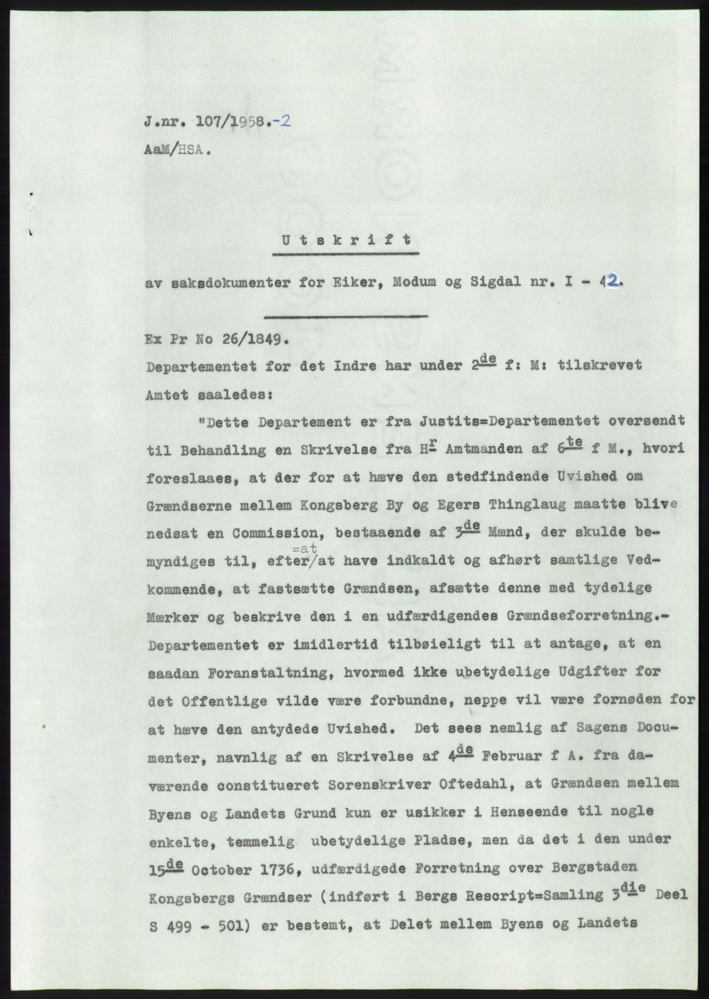 Statsarkivet i Kongsberg, SAKO/A-0001, 1957-1958, p. 313