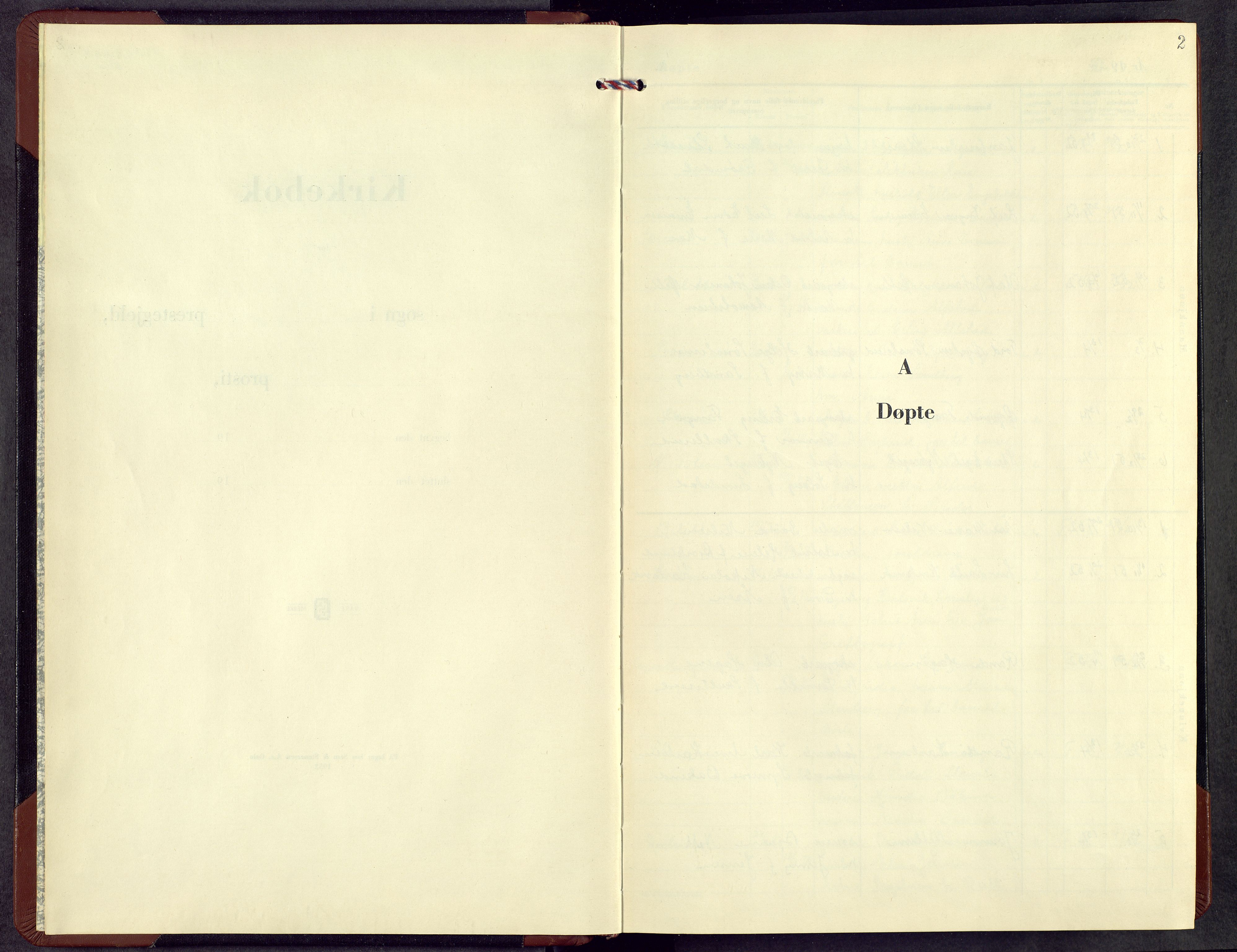 Balke prestekontor, AV/SAH-PREST-106/H/Ha/Hab/L0003: Parish register (copy) no. 3, 1952-1967, p. 2