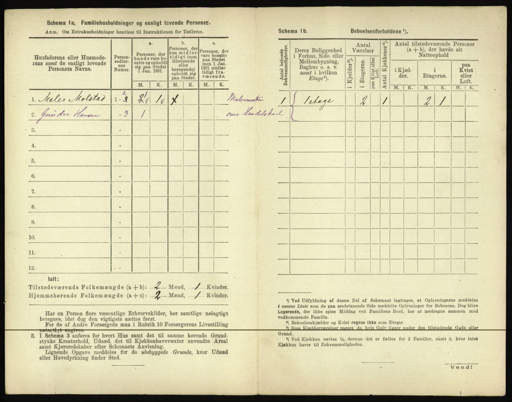 RA, 1891 census for 0402 Kongsvinger, 1891, p. 252