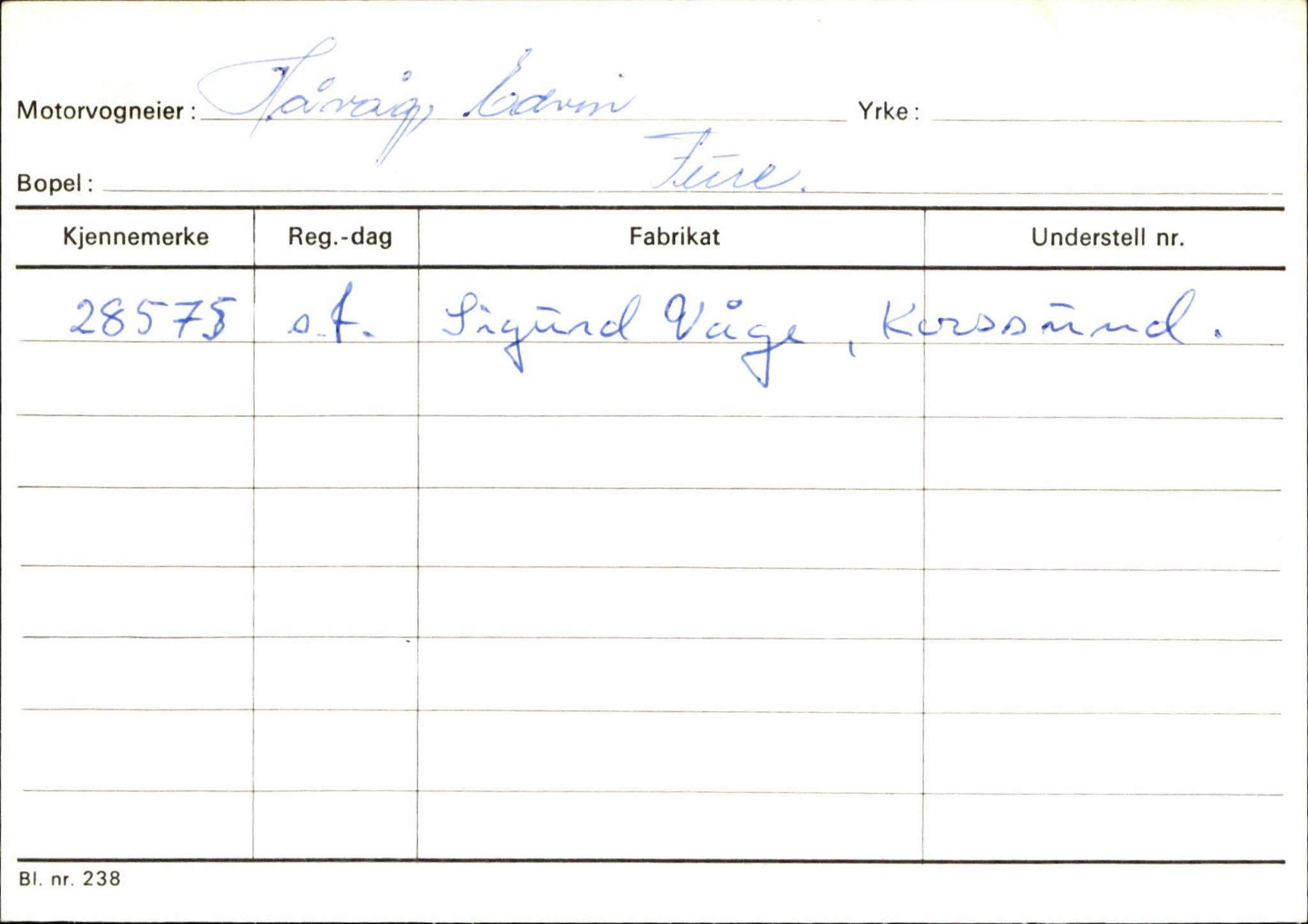 Statens vegvesen, Sogn og Fjordane vegkontor, AV/SAB-A-5301/4/F/L0132: Eigarregister Askvoll A-Å. Balestrand A-Å, 1945-1975, p. 641