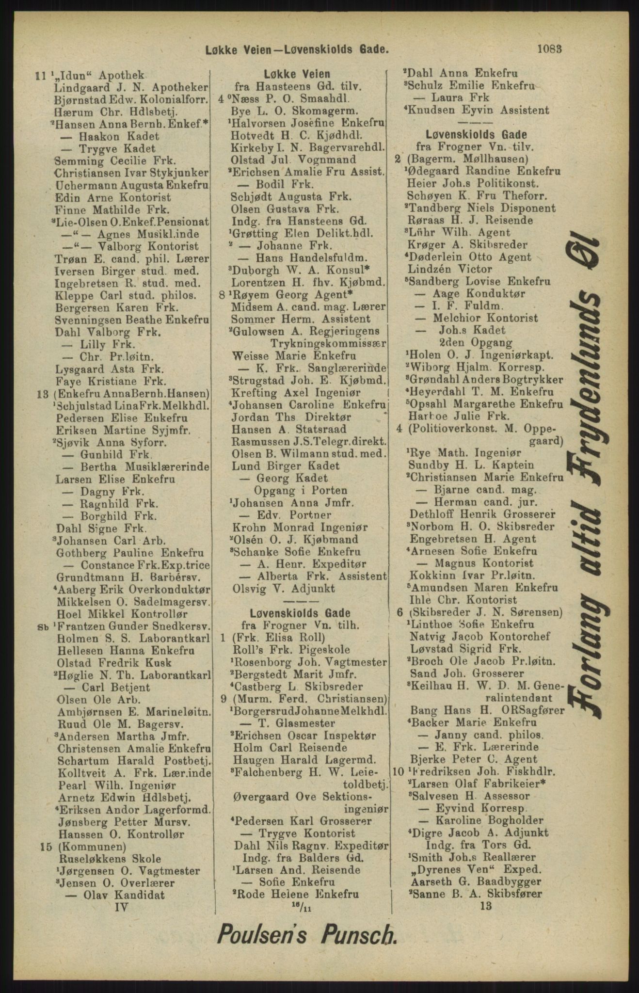 Kristiania/Oslo adressebok, PUBL/-, 1904, p. 1083