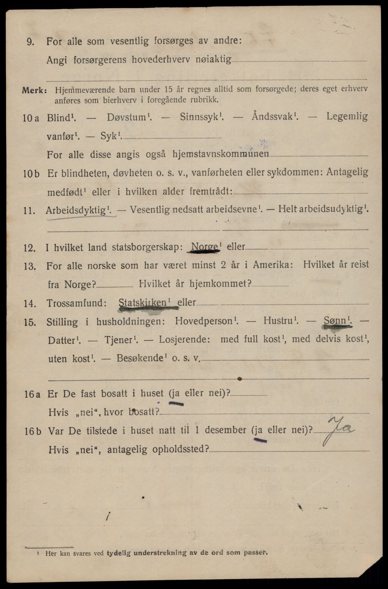 SAT, 1920 census for Trondheim, 1920, p. 62405