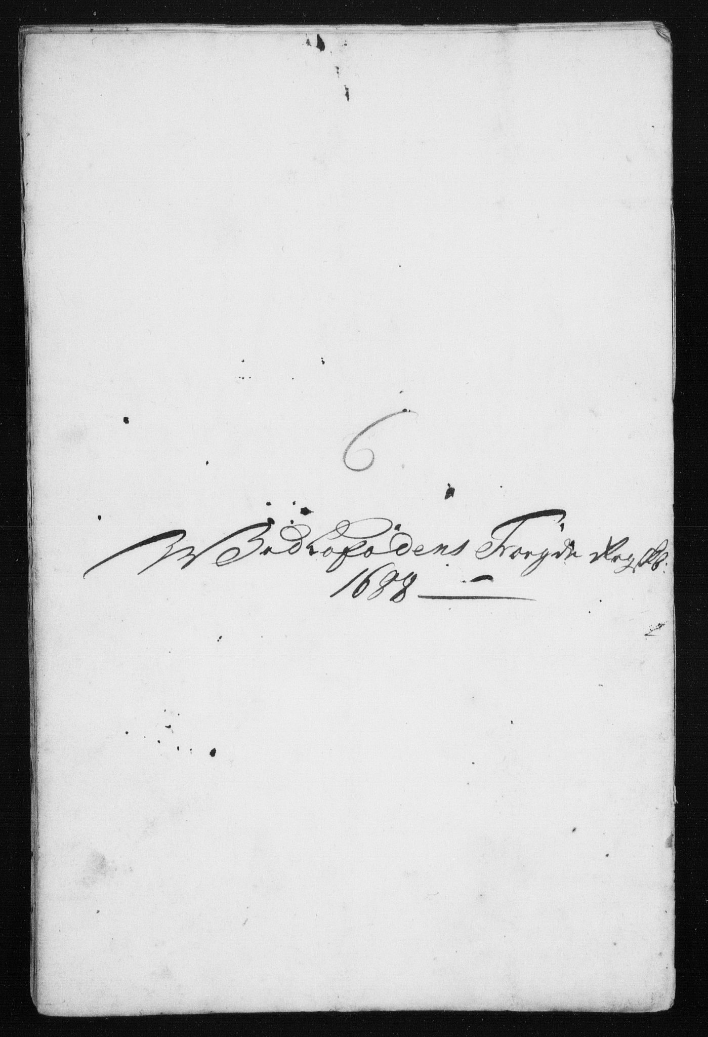 Rentekammeret inntil 1814, Reviderte regnskaper, Stiftamtstueregnskaper, Trondheim stiftamt og Nordland amt, AV/RA-EA-6044/R/Rh/L0011: Nordland amt, 1688