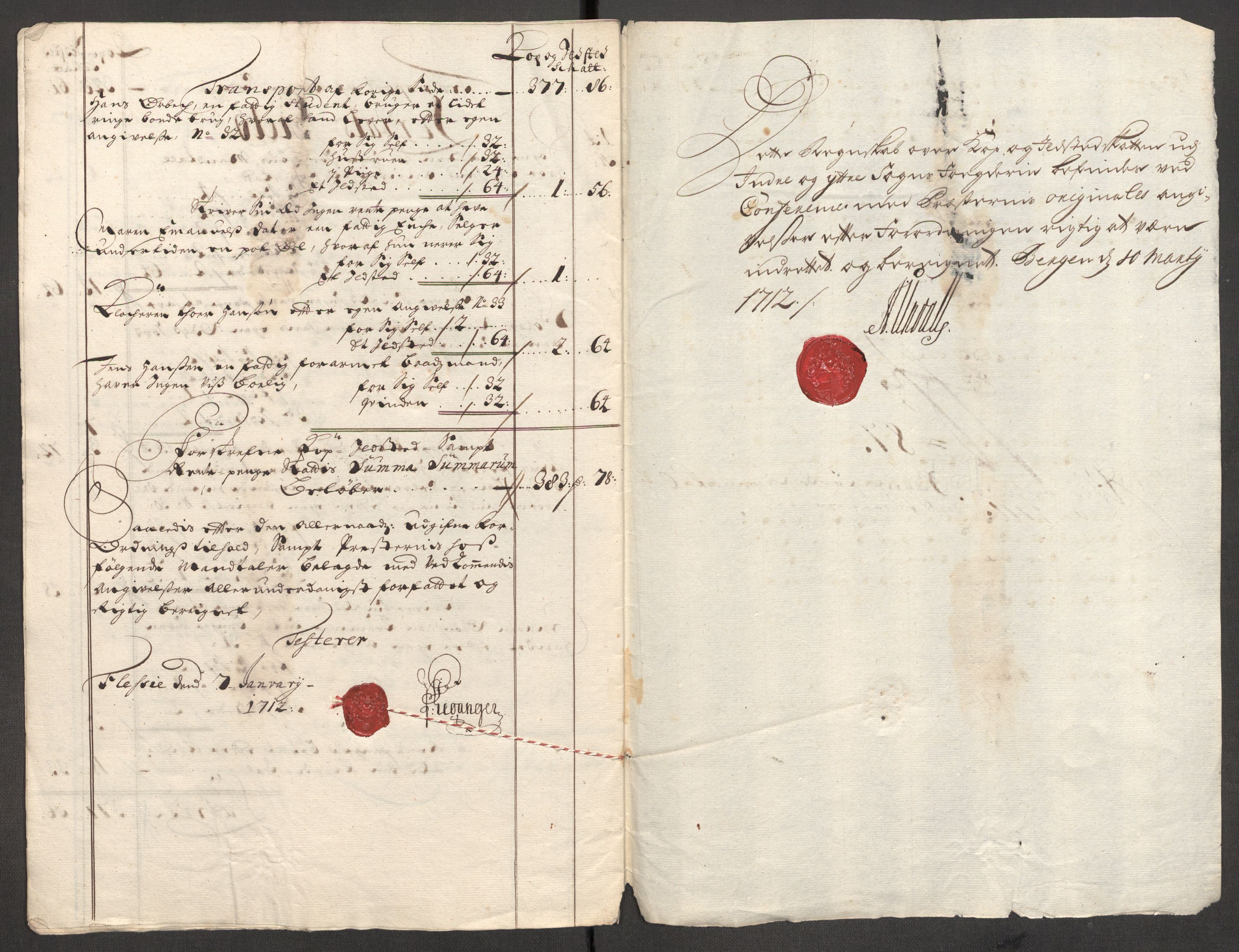 Rentekammeret inntil 1814, Reviderte regnskaper, Fogderegnskap, RA/EA-4092/R52/L3317: Fogderegnskap Sogn, 1711, p. 402