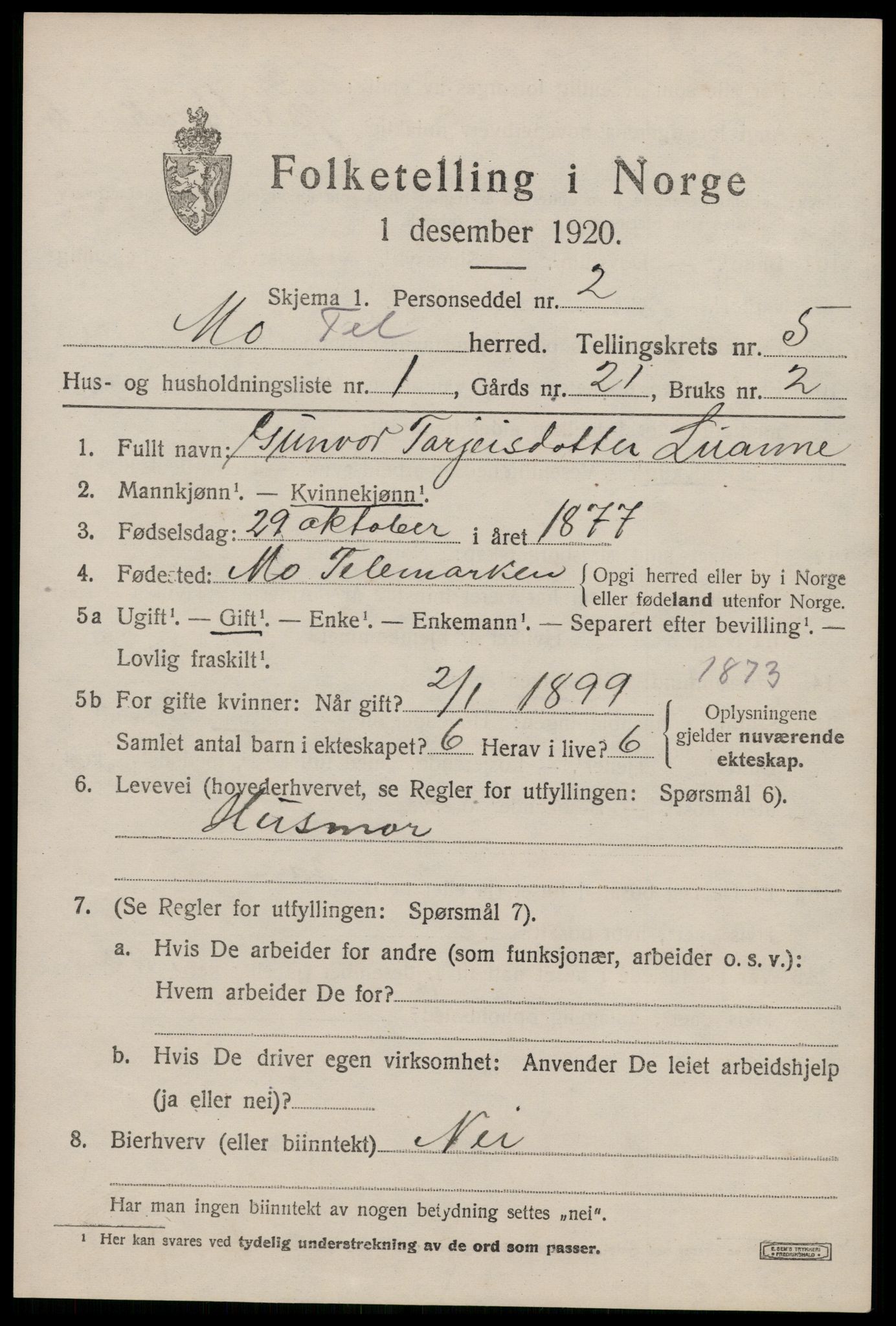 SAKO, 1920 census for Mo, 1920, p. 1996