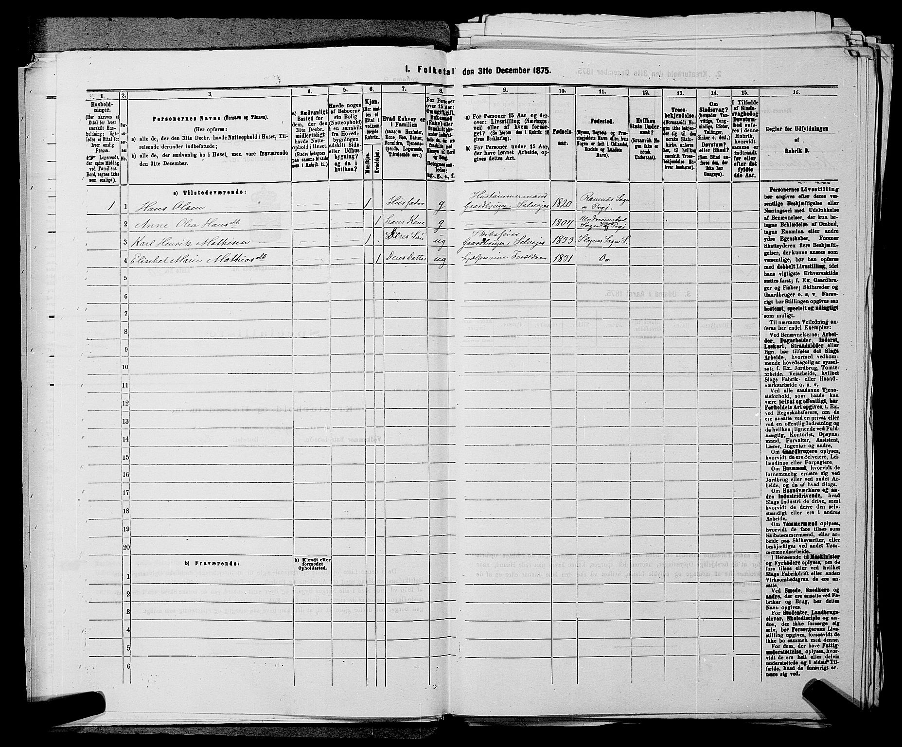SAKO, 1875 census for 0721P Sem, 1875, p. 1396
