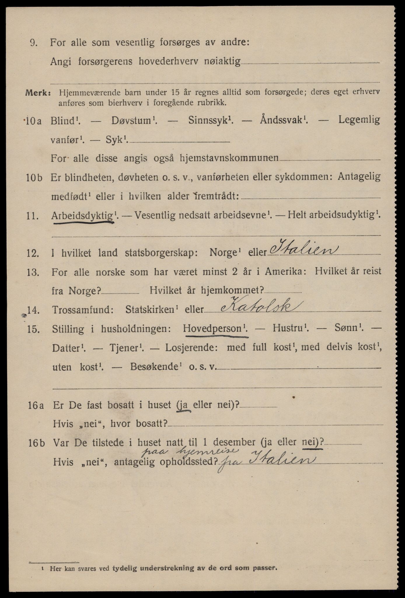 SAST, 1920 census for Stavanger, 1920, p. 66661