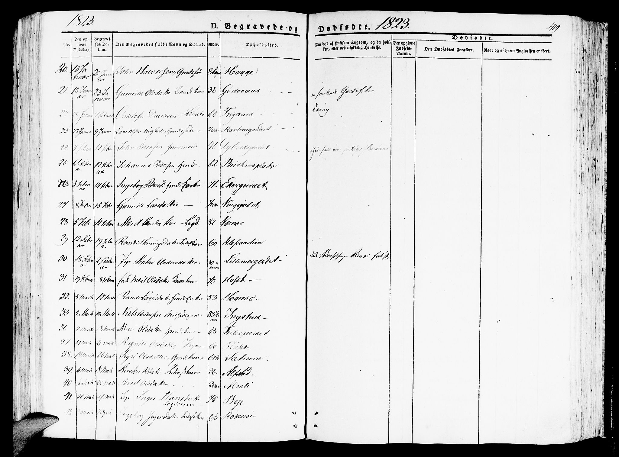 Ministerialprotokoller, klokkerbøker og fødselsregistre - Nord-Trøndelag, SAT/A-1458/709/L0070: Parish register (official) no. 709A10, 1820-1832, p. 419