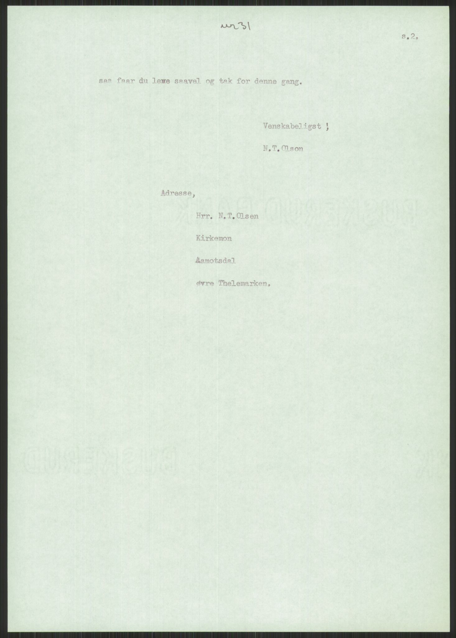 Samlinger til kildeutgivelse, Amerikabrevene, AV/RA-EA-4057/F/L0023: Innlån fra Telemark: Fonnlid, 1838-1914, p. 237