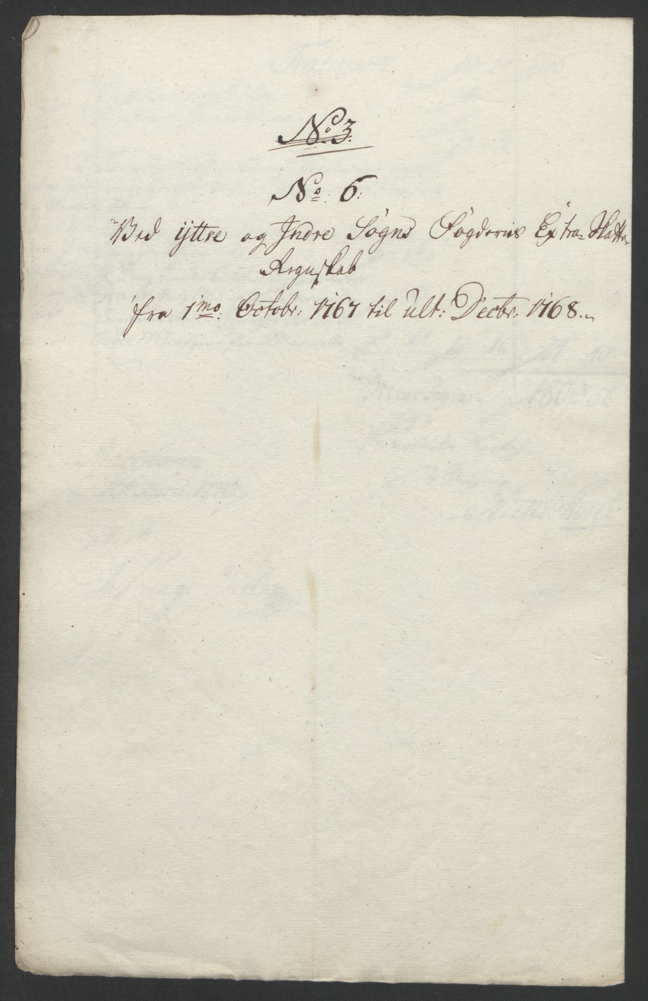 Rentekammeret inntil 1814, Realistisk ordnet avdeling, RA/EA-4070/Ol/L0018: [Gg 10]: Ekstraskatten, 23.09.1762. Sogn, 1762-1772, p. 189