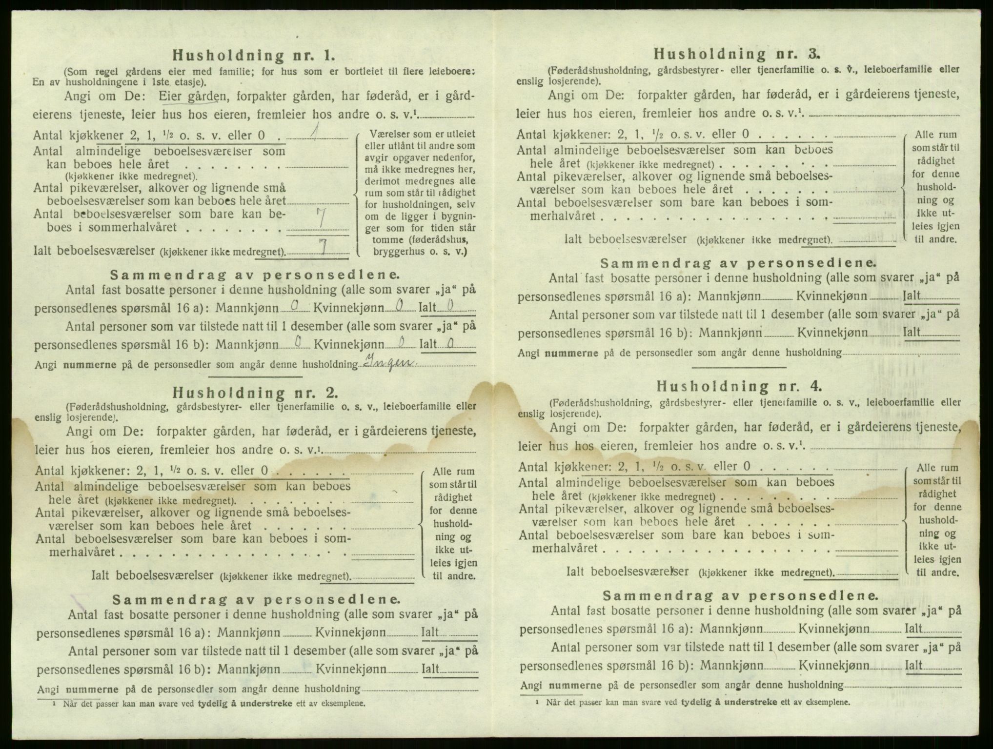 SAKO, 1920 census for Sem, 1920, p. 1647