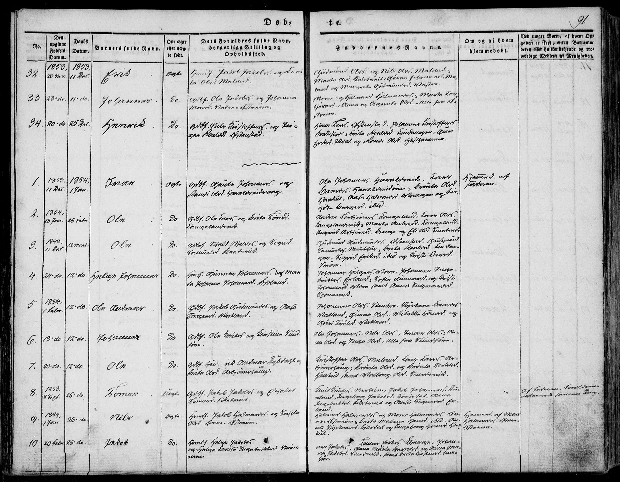 Skjold sokneprestkontor, AV/SAST-A-101847/H/Ha/Haa/L0006: Parish register (official) no. A 6.1, 1835-1858, p. 91