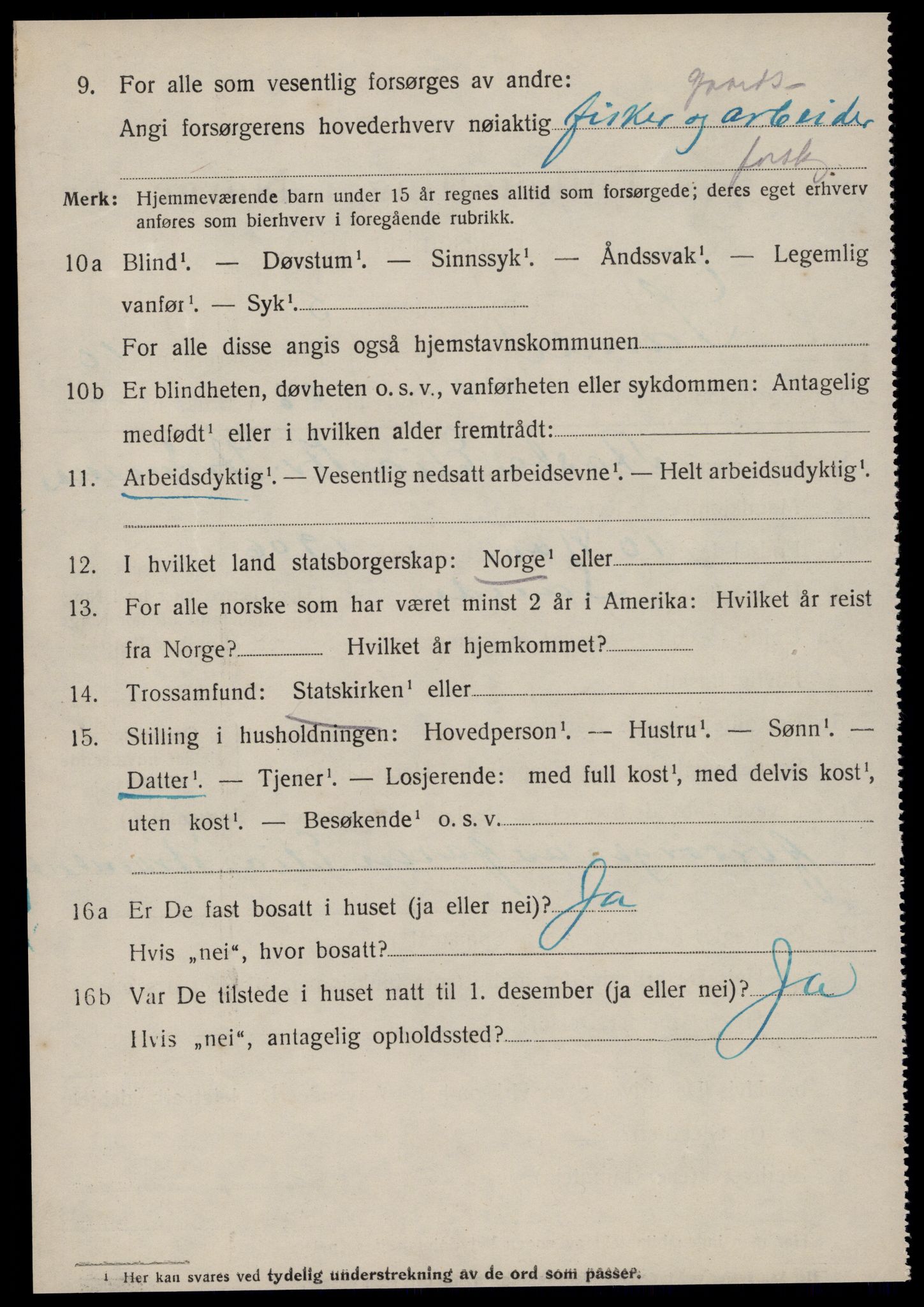 SAT, 1920 census for Sande (MR), 1920, p. 5727