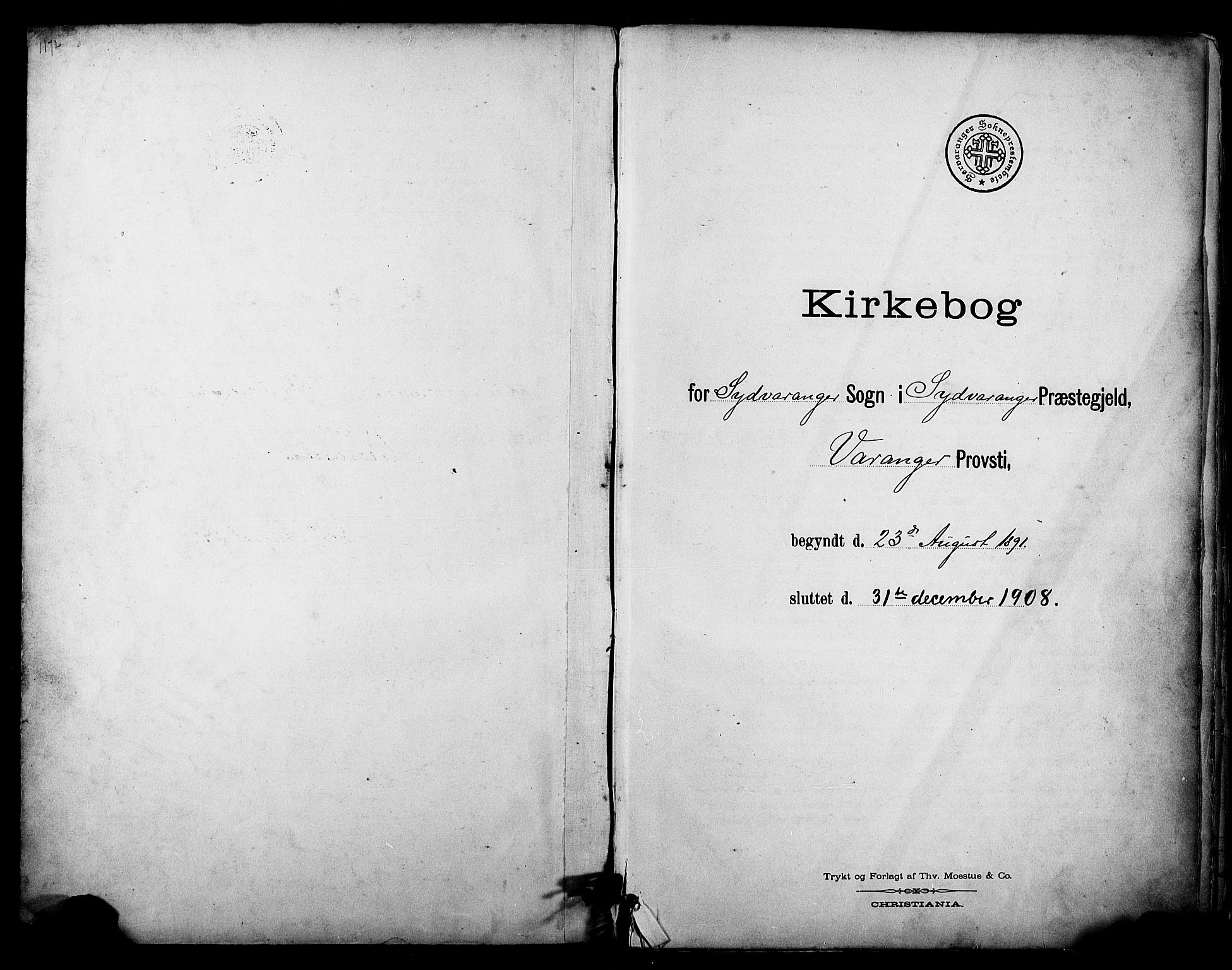 Sør-Varanger sokneprestkontor, SATØ/S-1331/H/Ha/L0004kirke: Parish register (official) no. 4, 1891-1908