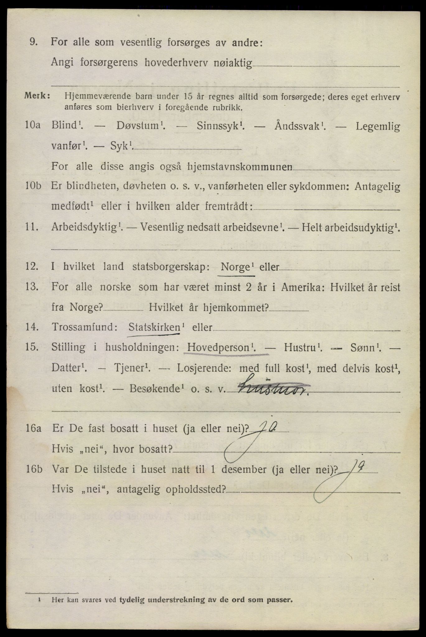 SAKO, 1920 census for Sauherad, 1920, p. 2306