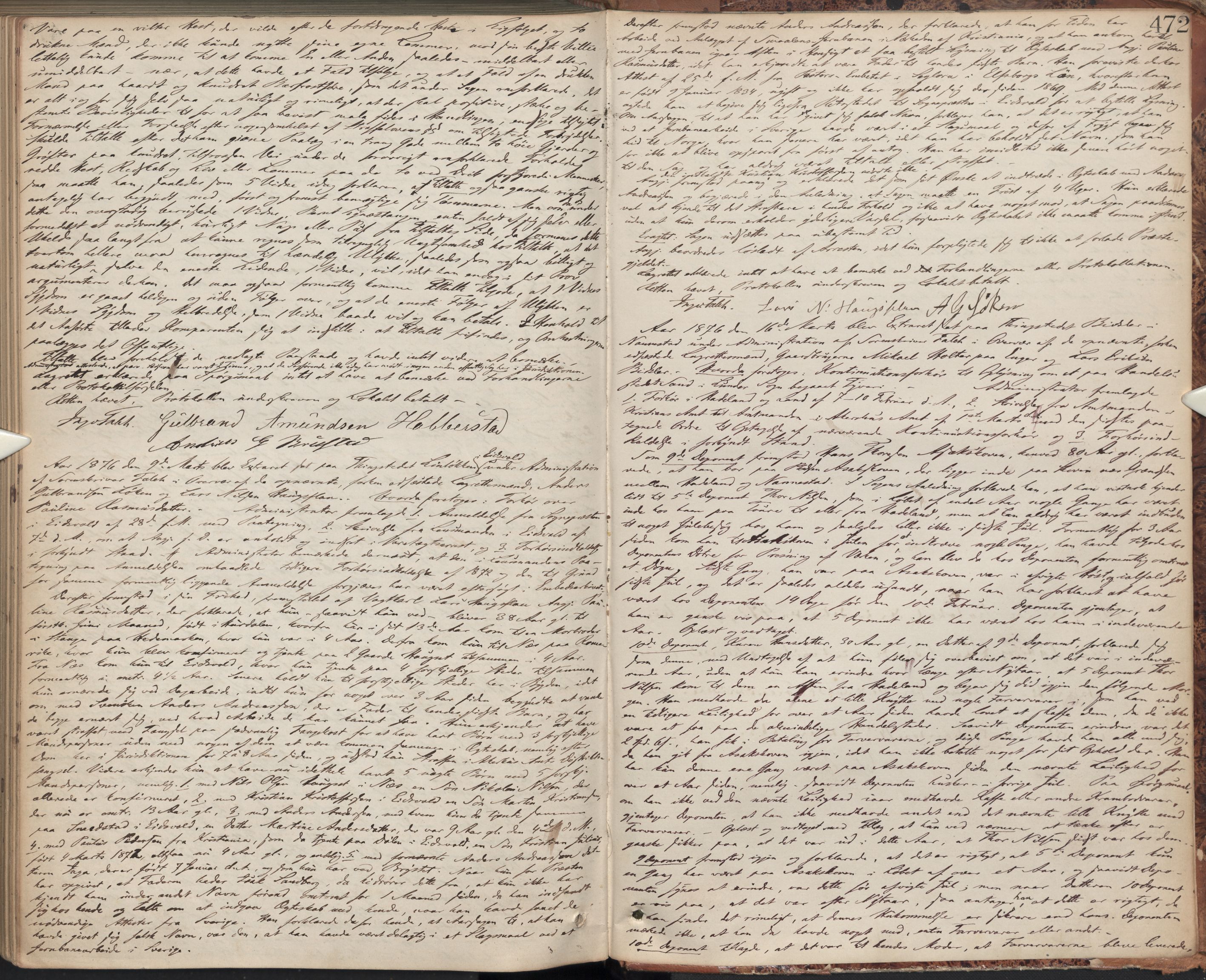 Eidsvoll tingrett, AV/SAO-A-10371/F/Fc/L0005: Ekstrarettsprotokoll, 1864-1876, p. 472