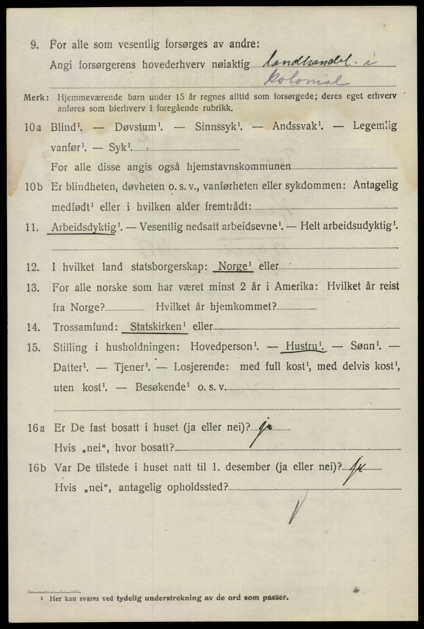 SAO, 1920 census for Tune, 1920, p. 10213