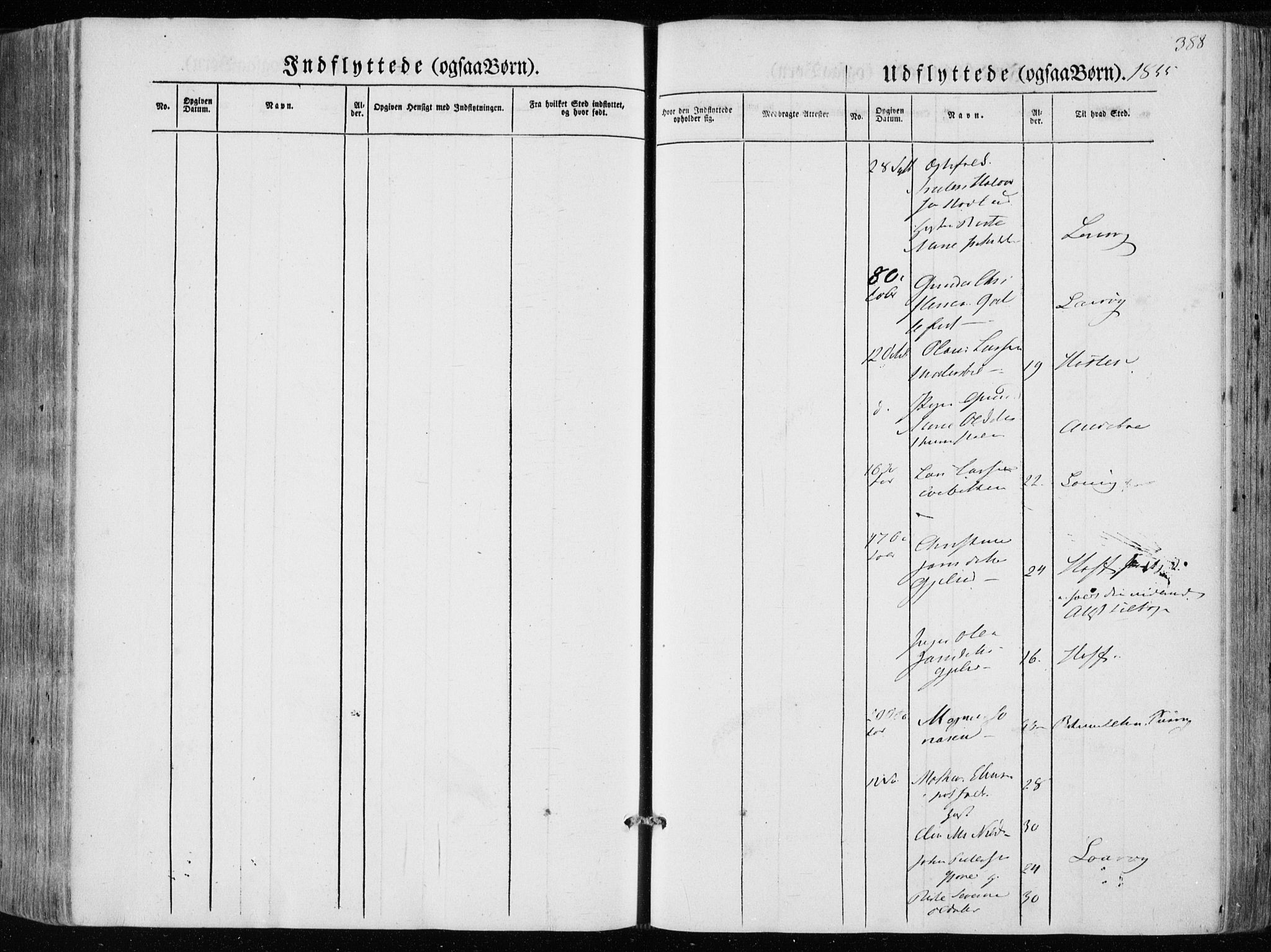 Hedrum kirkebøker, AV/SAKO-A-344/F/Fa/L0006: Parish register (official) no. I 6, 1849-1857, p. 388