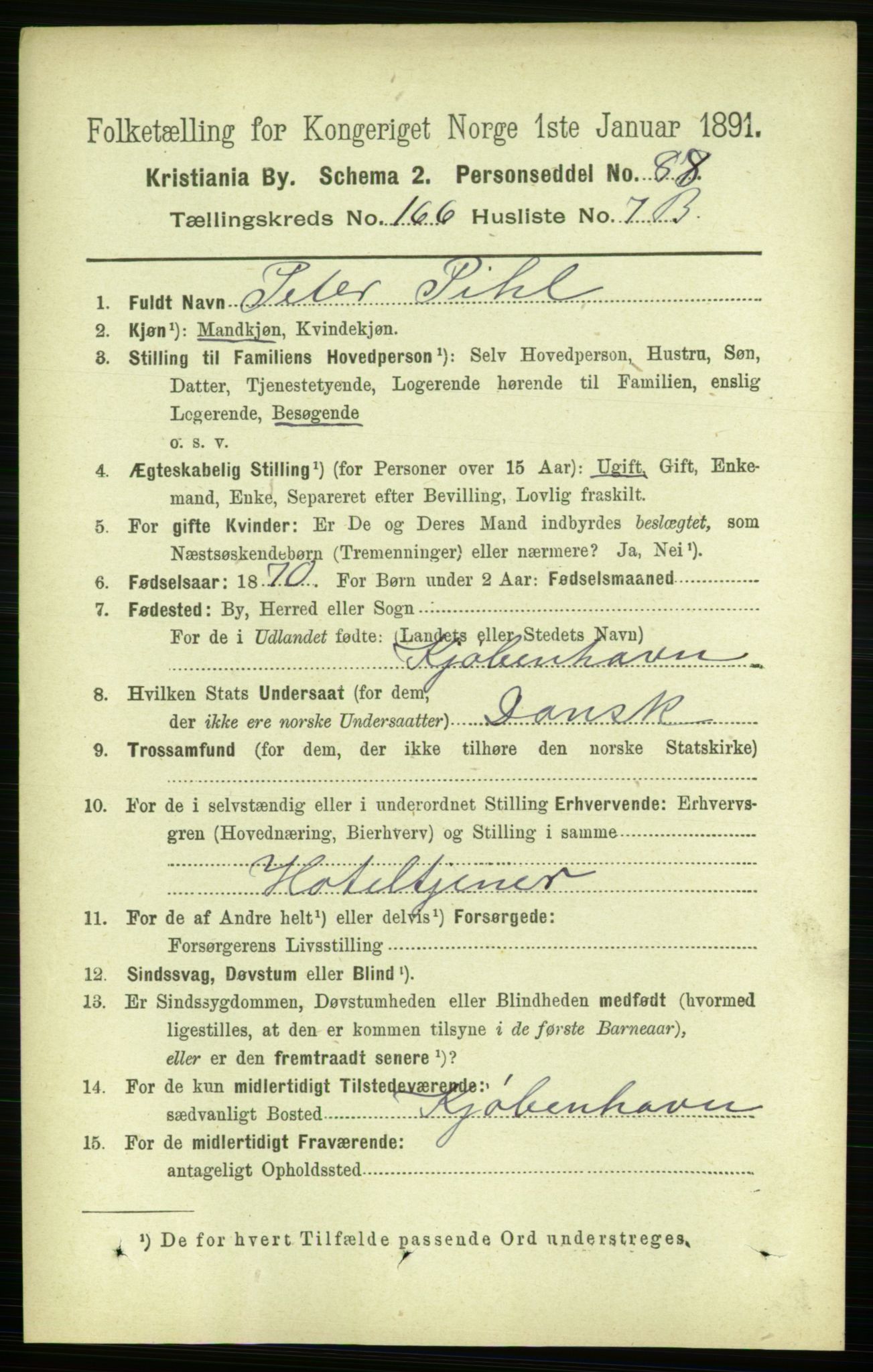 RA, 1891 census for 0301 Kristiania, 1891, p. 96806