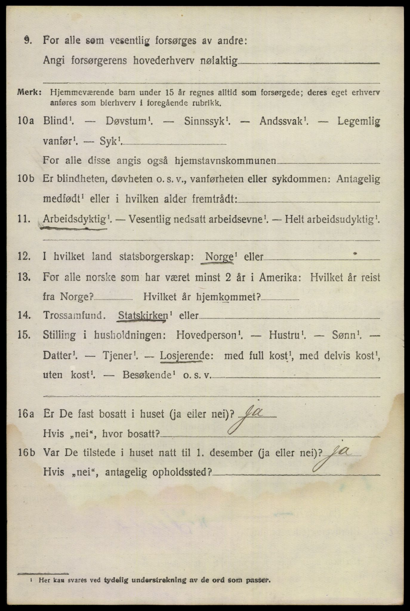 SAKO, 1920 census for Nes (Buskerud), 1920, p. 2487