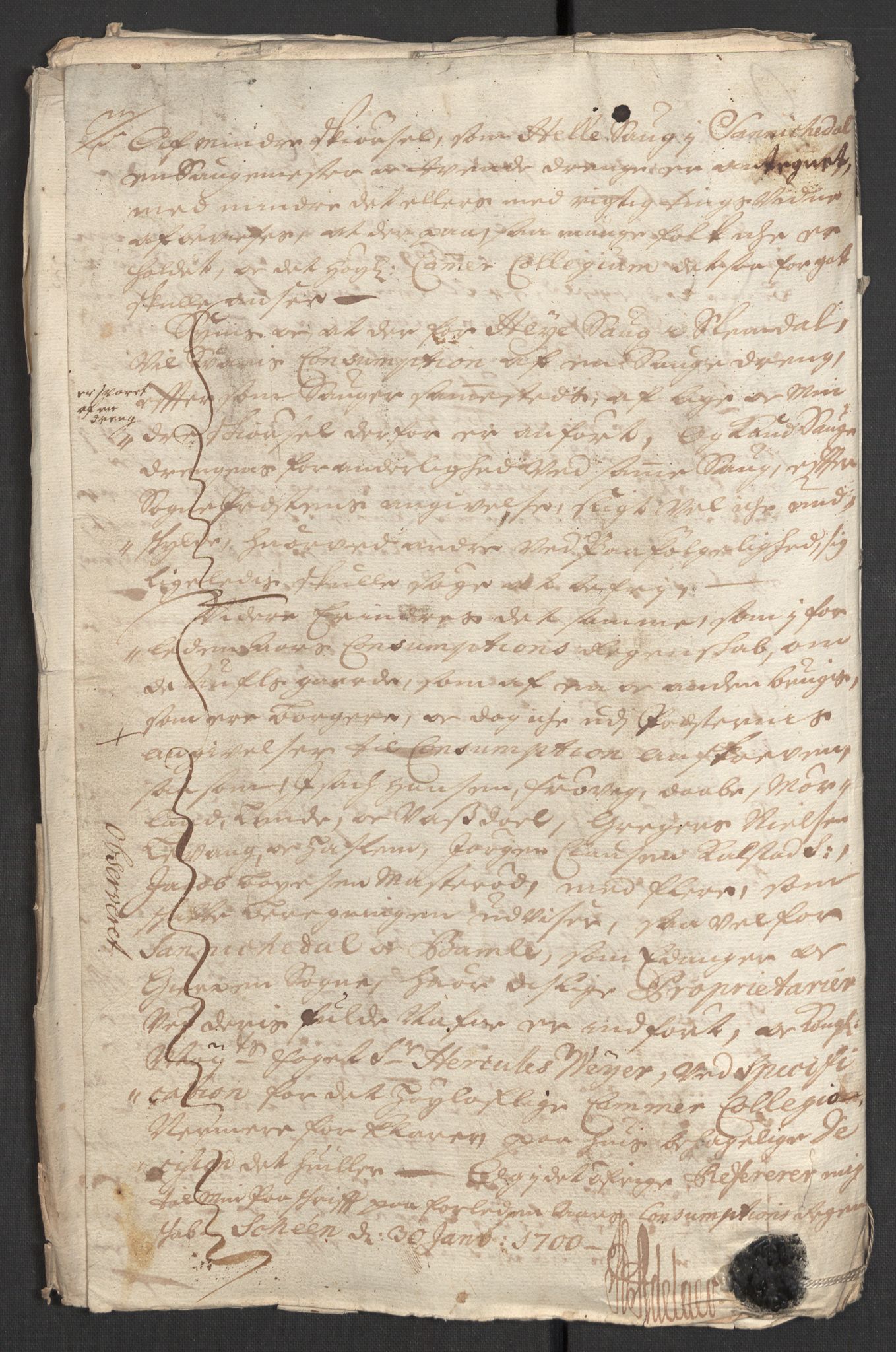 Rentekammeret inntil 1814, Reviderte regnskaper, Fogderegnskap, RA/EA-4092/R36/L2101: Fogderegnskap Øvre og Nedre Telemark og Bamble, 1699, p. 247