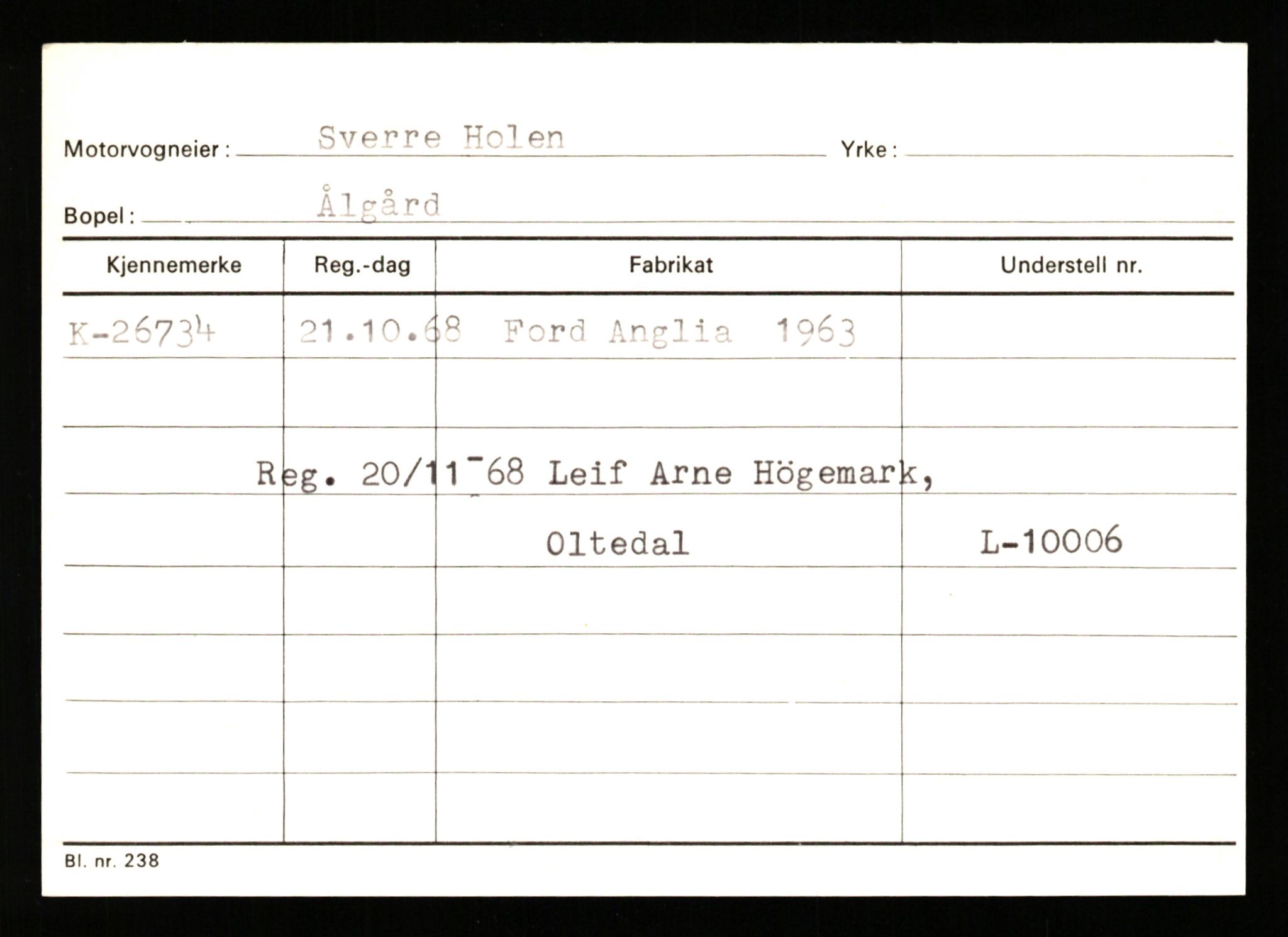 Stavanger trafikkstasjon, AV/SAST-A-101942/0/G/L0005: Registreringsnummer: 23000 - 34245, 1930-1971, p. 1267