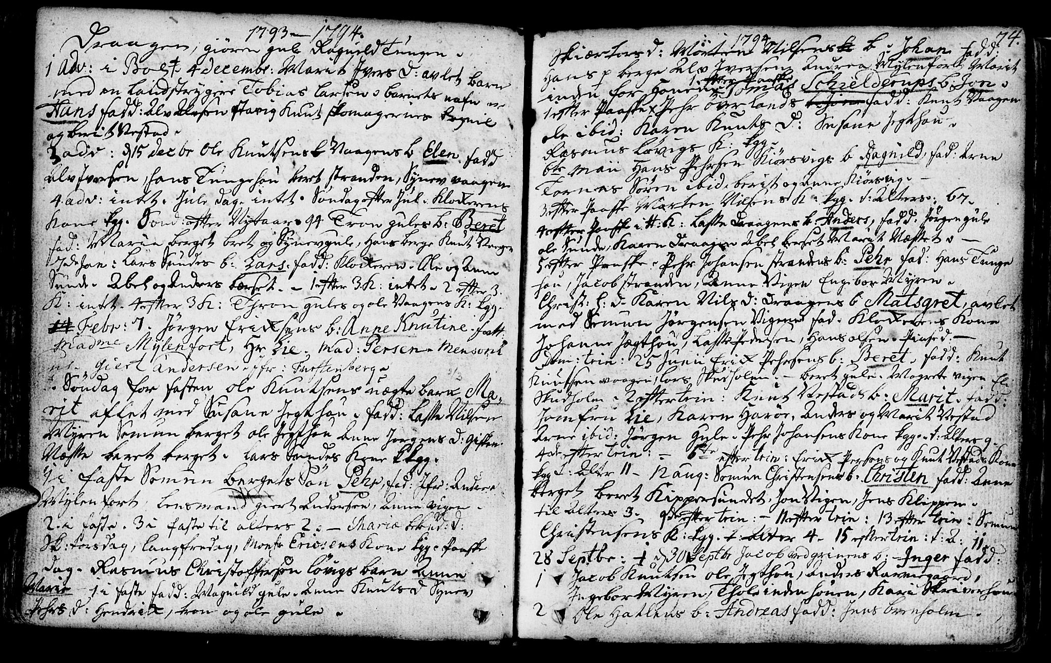 Ministerialprotokoller, klokkerbøker og fødselsregistre - Møre og Romsdal, SAT/A-1454/566/L0761: Parish register (official) no. 566A02 /1, 1767-1817, p. 74