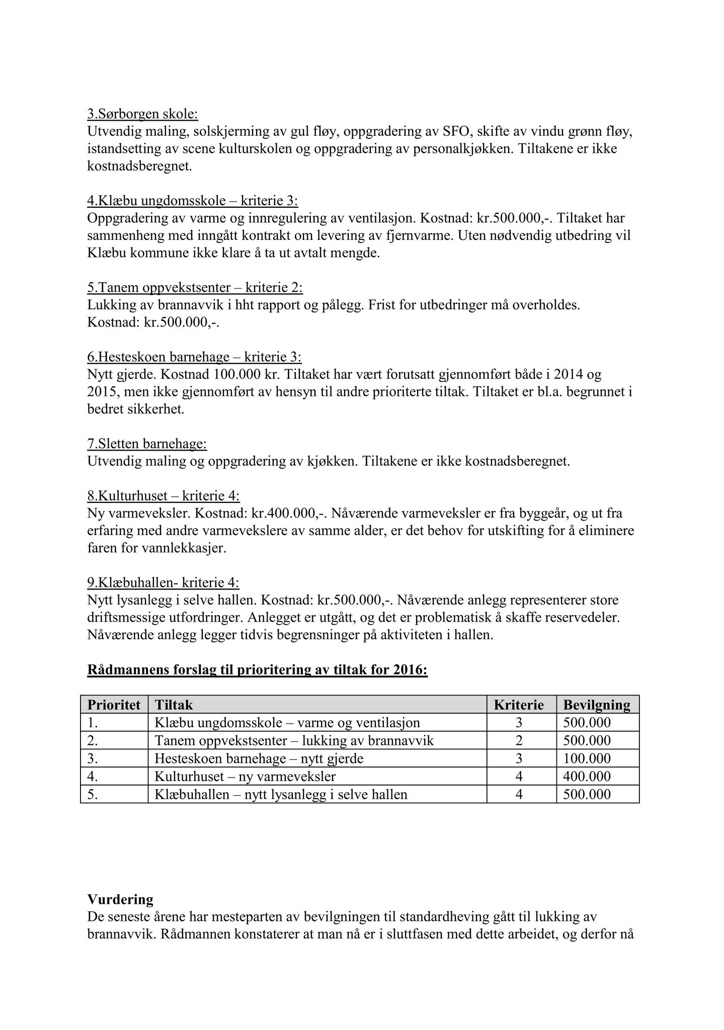 Klæbu Kommune, TRKO/KK/02-FS/L009: Formannsskapet - Møtedokumenter, 2016, p. 297