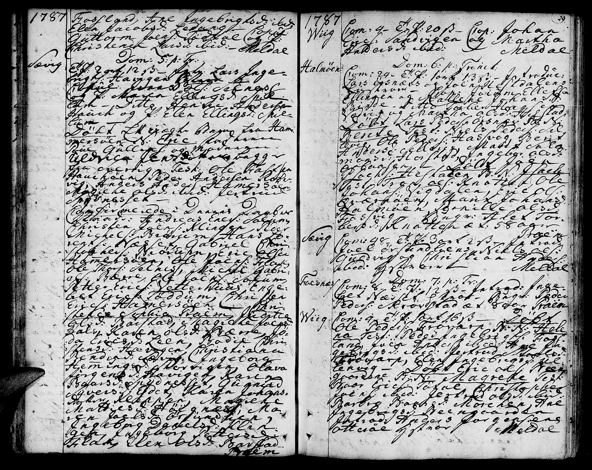 Ministerialprotokoller, klokkerbøker og fødselsregistre - Nord-Trøndelag, SAT/A-1458/773/L0608: Parish register (official) no. 773A02, 1784-1816, p. 29