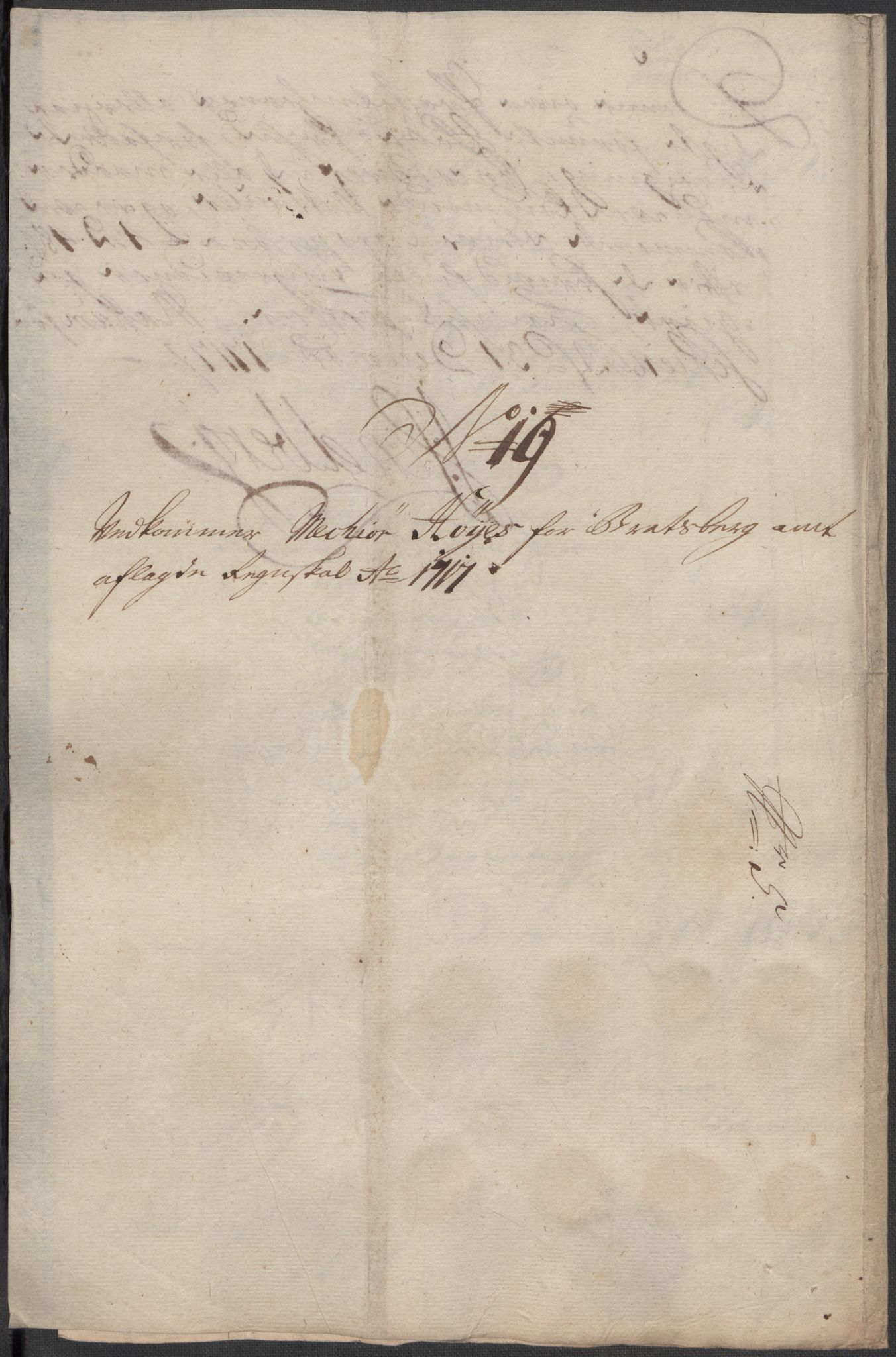 Rentekammeret inntil 1814, Reviderte regnskaper, Fogderegnskap, RA/EA-4092/R36/L2129: Fogderegnskap Øvre og Nedre Telemark og Bamble, 1717, p. 358