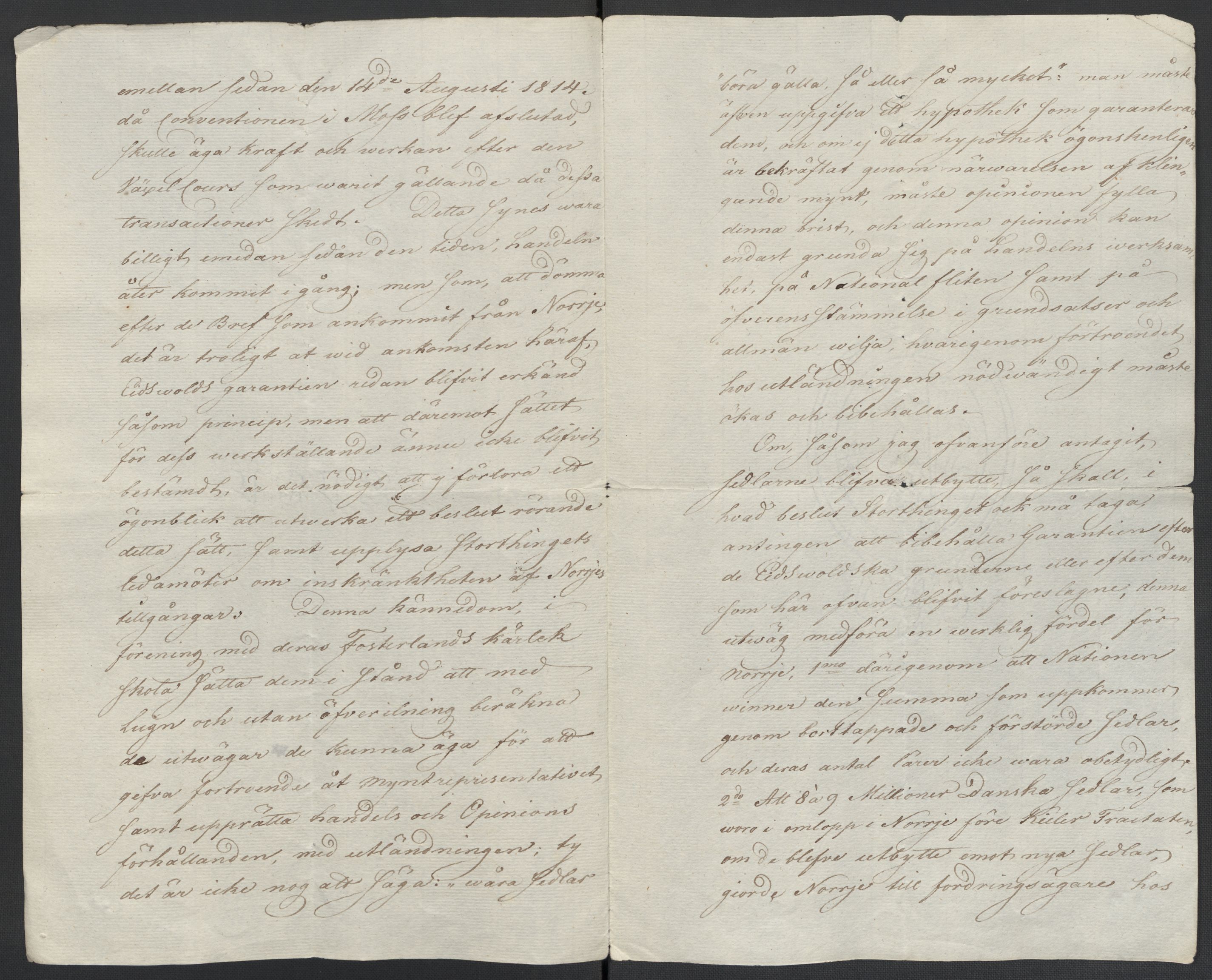 Christie, Wilhelm Frimann Koren, AV/RA-PA-0014/F/L0005: Christies dokumenter fra Stortinget, 1815-1816, p. 332