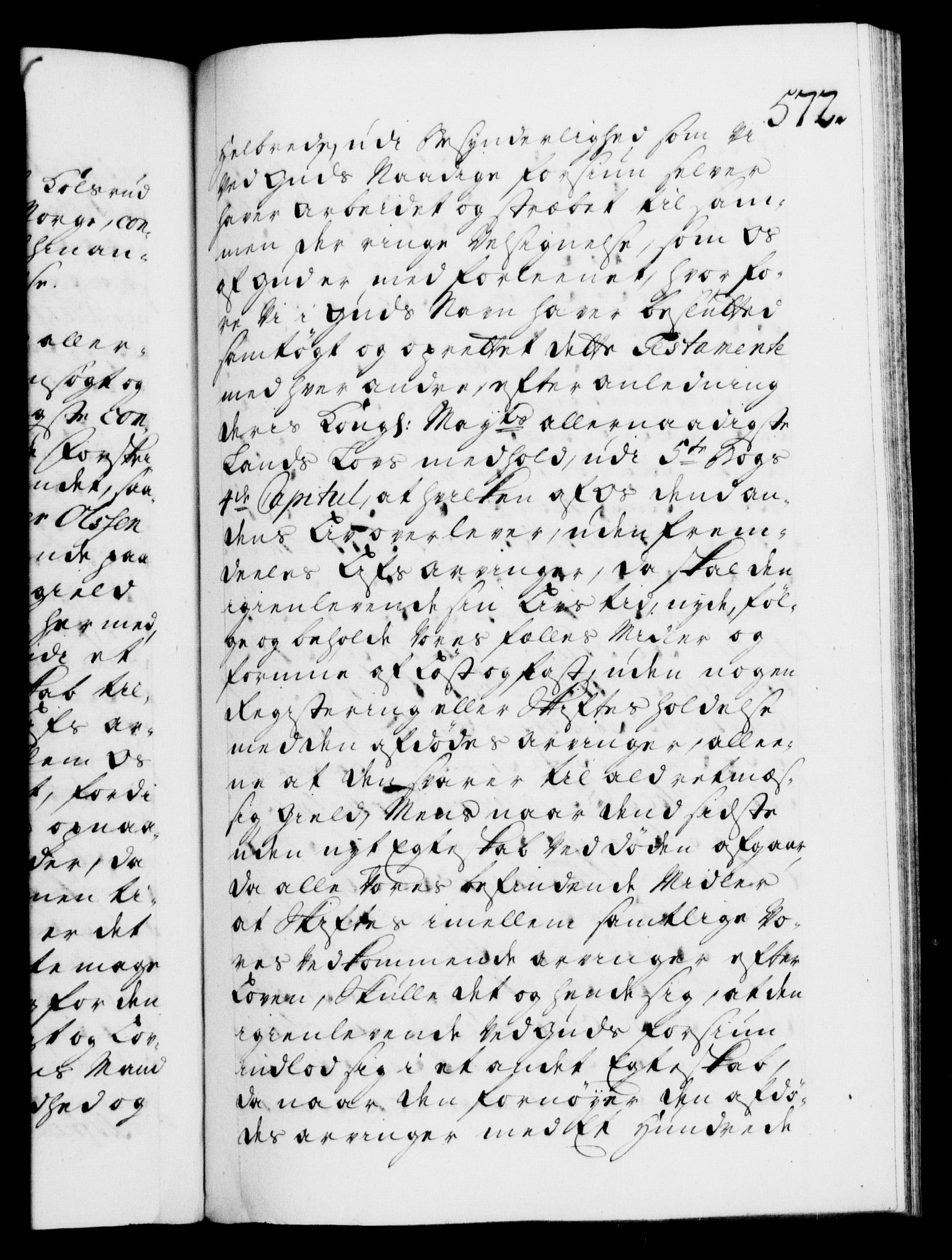 Danske Kanselli 1572-1799, AV/RA-EA-3023/F/Fc/Fca/Fcaa/L0025: Norske registre, 1726-1728, p. 572a