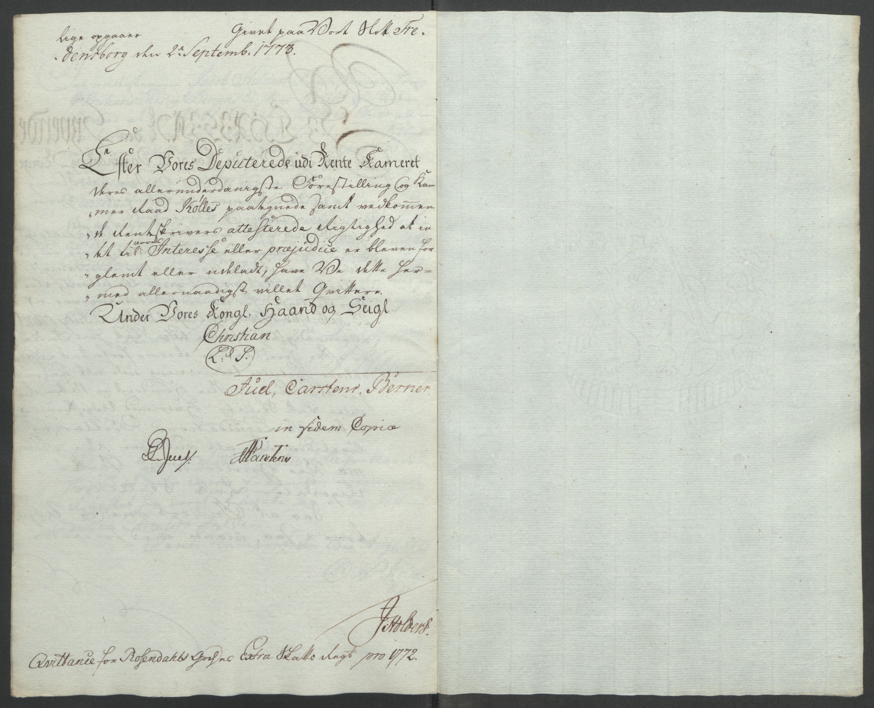 Rentekammeret inntil 1814, Reviderte regnskaper, Fogderegnskap, AV/RA-EA-4092/R49/L3157: Ekstraskatten Rosendal Baroni, 1762-1772, p. 359